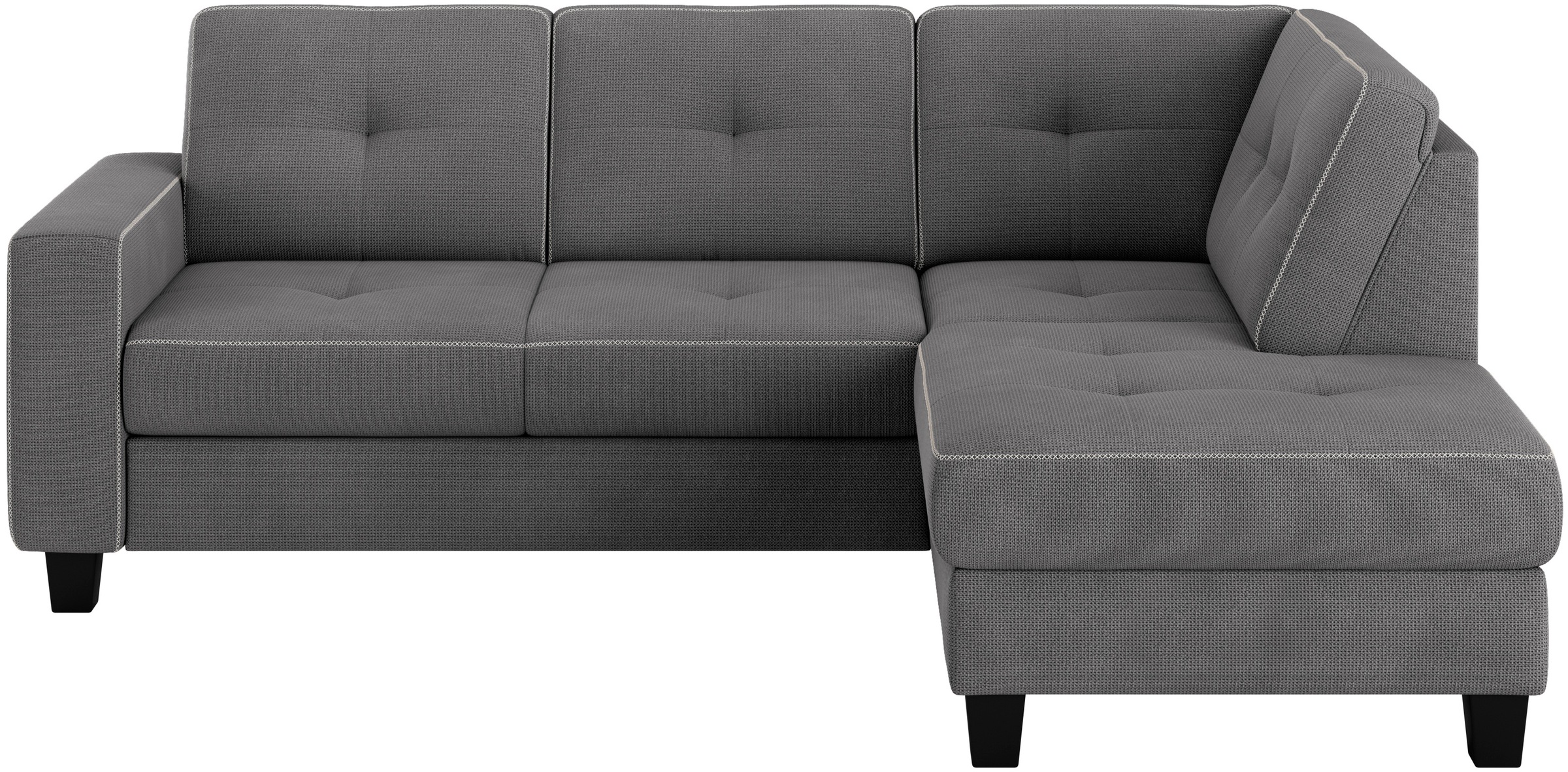 Places of Style Ecksofa »Varese«, wahlweise mit Bettfunktion und Bettkasten