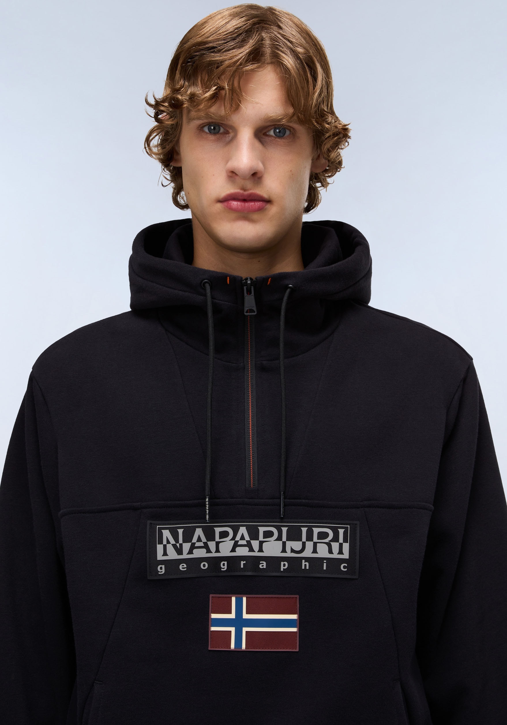 Napapijri Kapuzensweatshirt »BURGEE«, Regular fit mit Kapuze