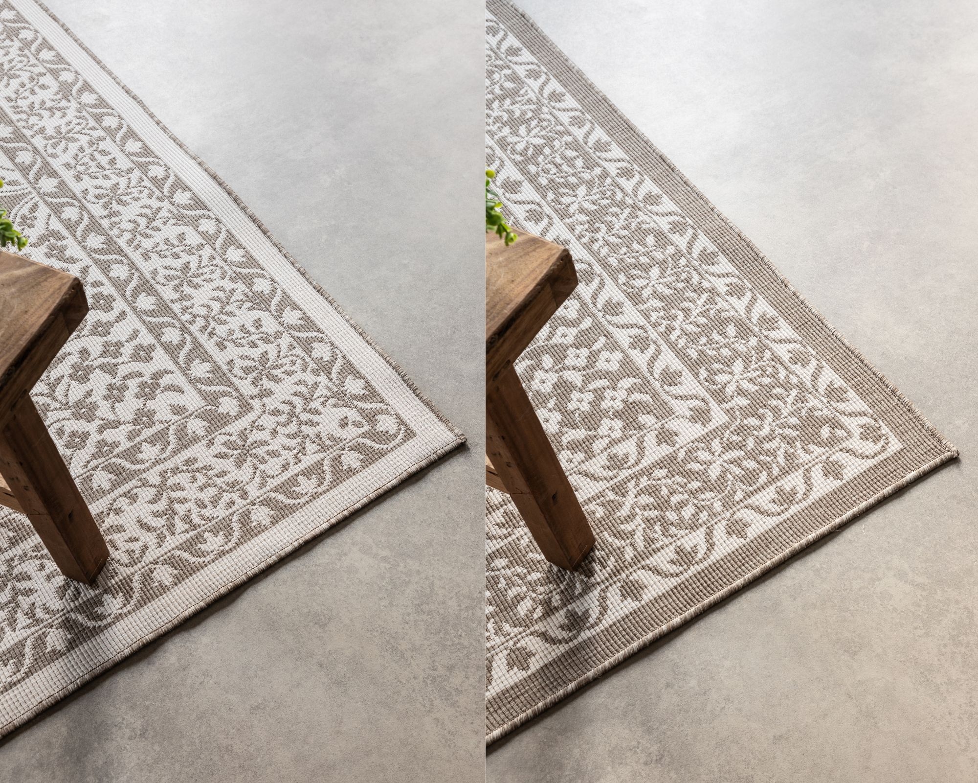 ELLE DECORATION Teppich »Meekly Wendeteppich«, rechteckig, 5 mm Höhe, Flachgewebe, In-& Outdoor, Modern, beidseitig, Balkon, Wohnzimmer