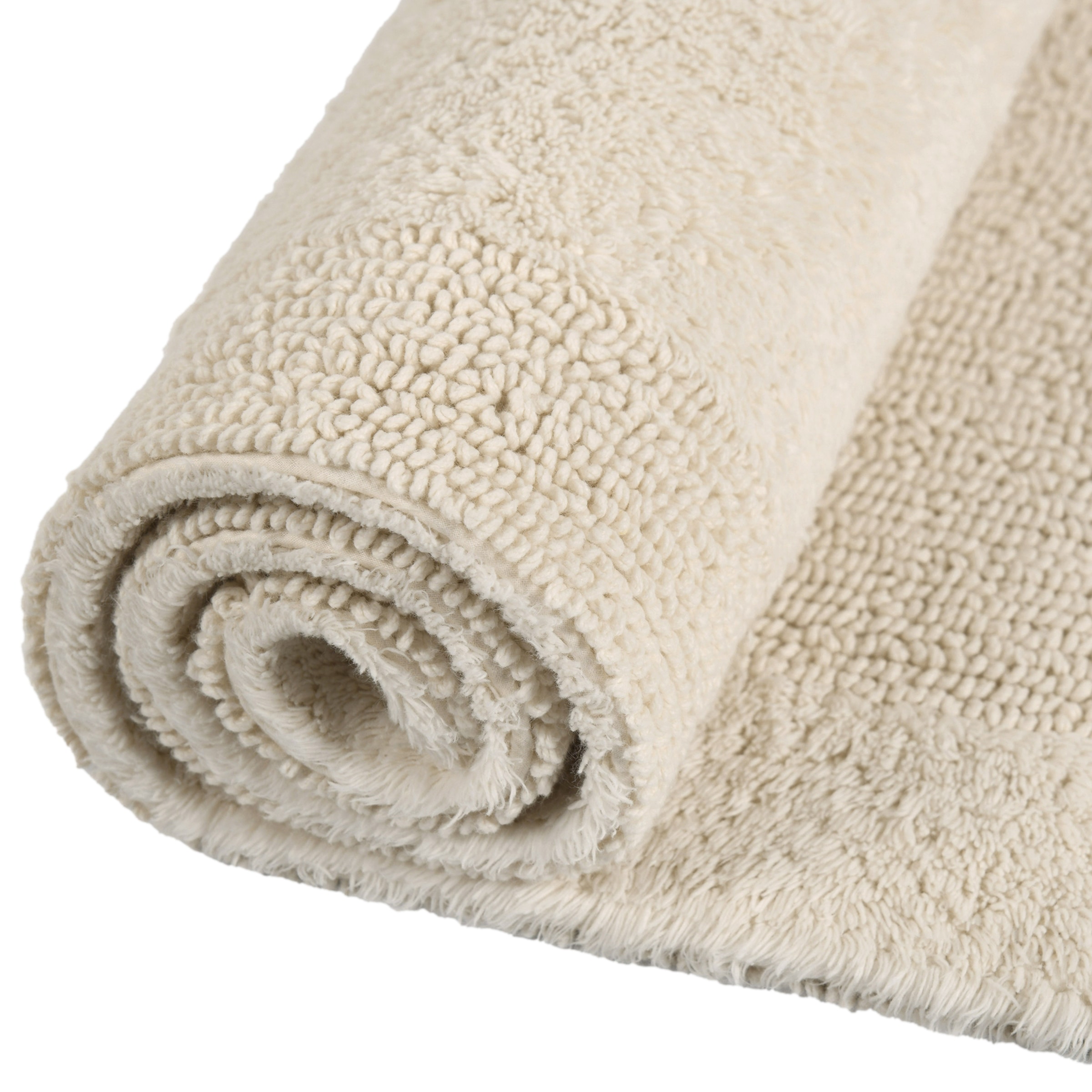 OTTO home Badematte »Kapra, Badvorleger, Badezimmer Teppich« Höhe 14 mm beidseitig nutzbar | fußbodenheizungsgeeignet | strapazierfähig mit Bordüre, Badteppich, Badematte, Baumwolle