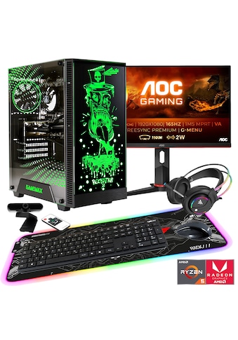 Gaming-PC-Komplettsystem »Rockstar SET02339, Gaming-Headset, Mauspad und Full HD...
