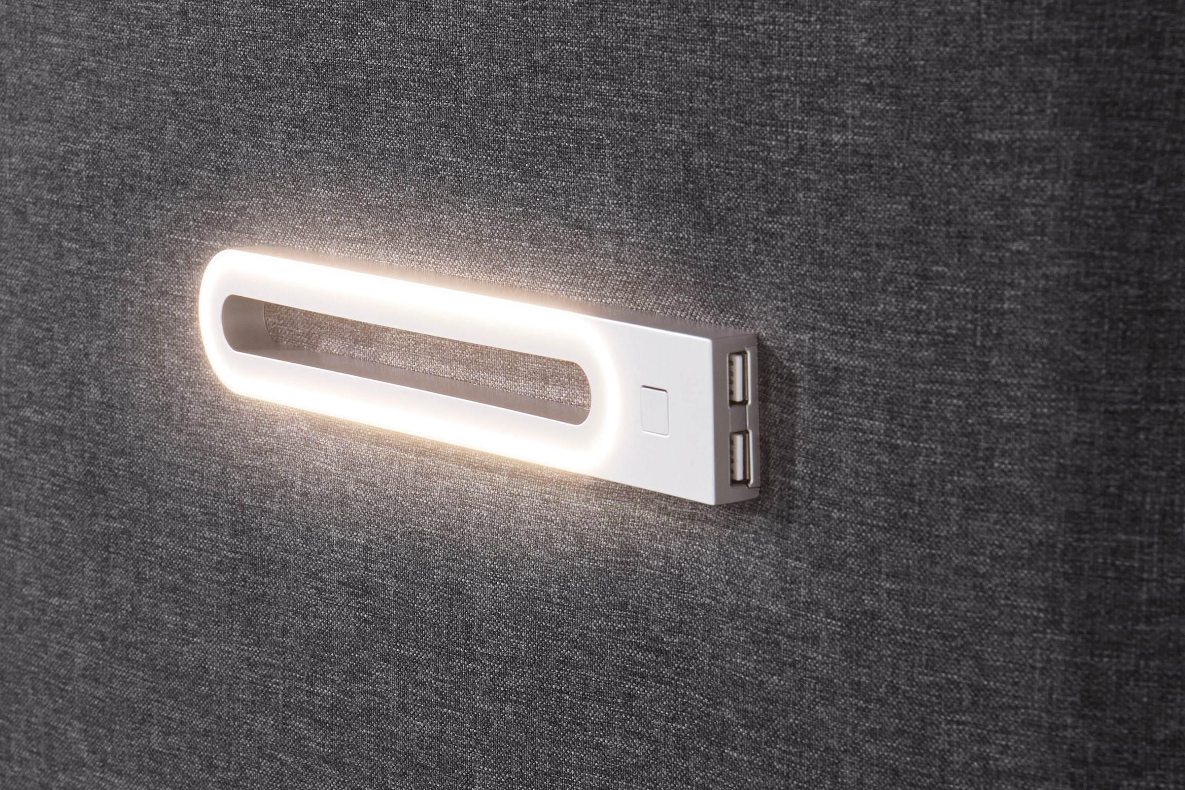 Home affaire Boxbett »Luan« Schubkästen, LED-Beleuchtung und Topper, in Breite 120 cm und 180 cm