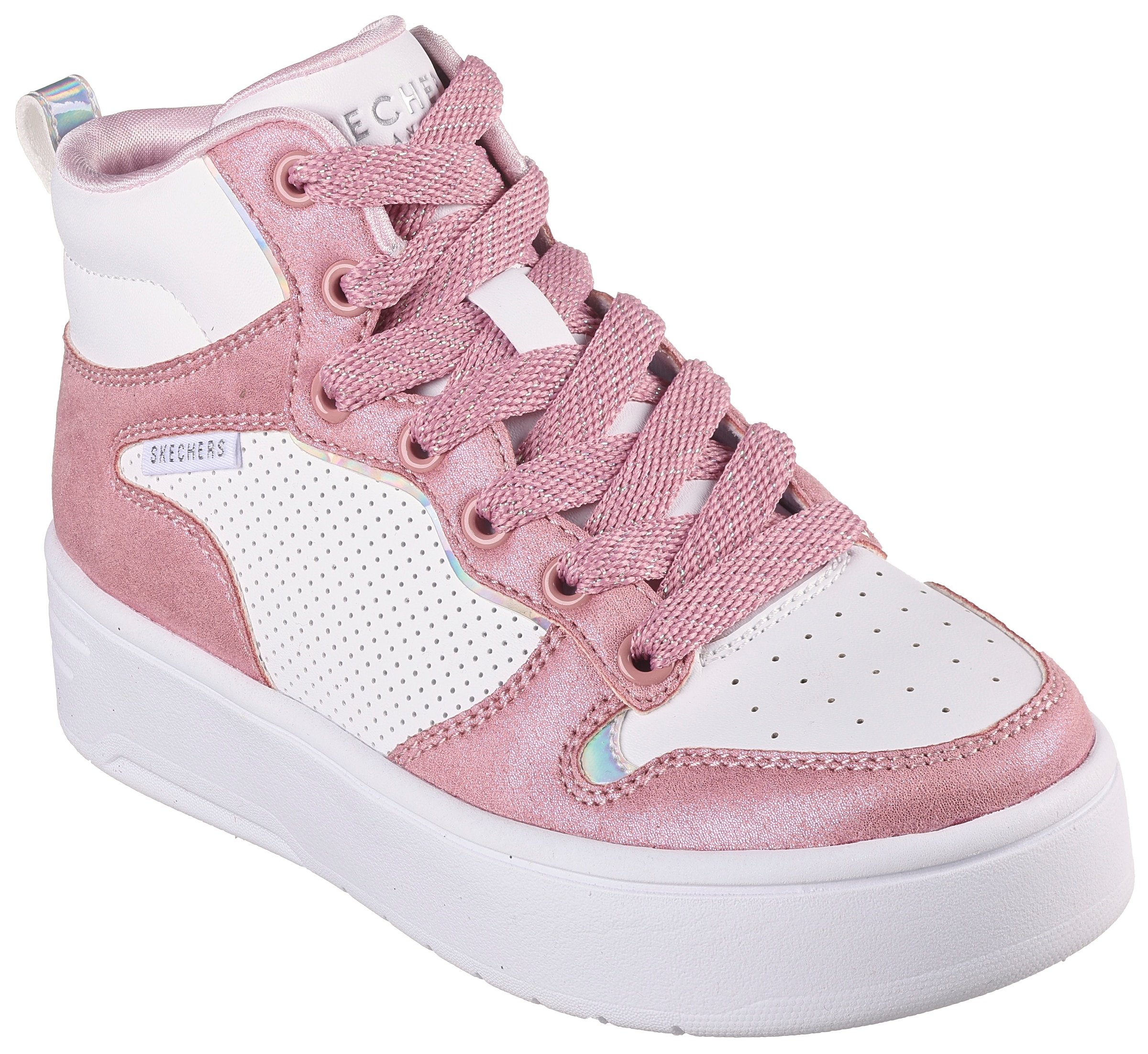 Skechers Kids Sneaker »COURT HIGH-SHINE KICKS«, im Kontrastlook