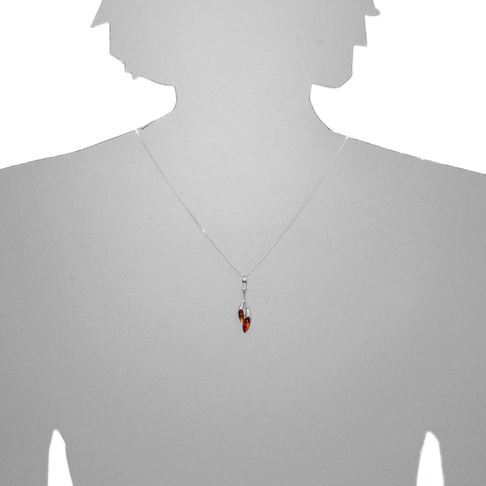 OSTSEE-SCHMUCK Kettenanhänger »- Malene - Silber 925/000 - Bernstein«