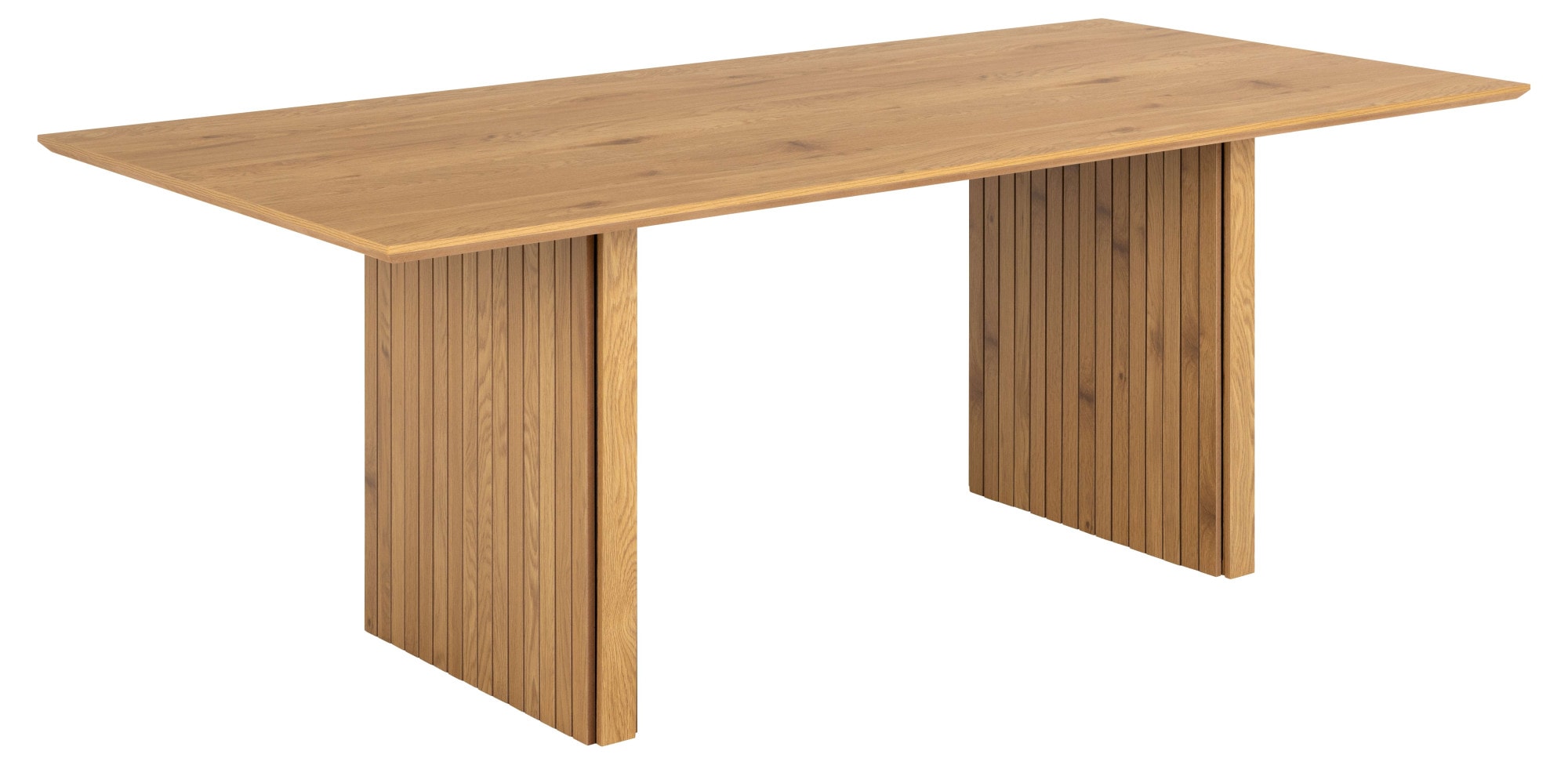 ACTONA GROUP Esstisch »Colima«, Esstisch, matt Wildeiche rau Melamin mit lamellenfront, 210x100x75 cm