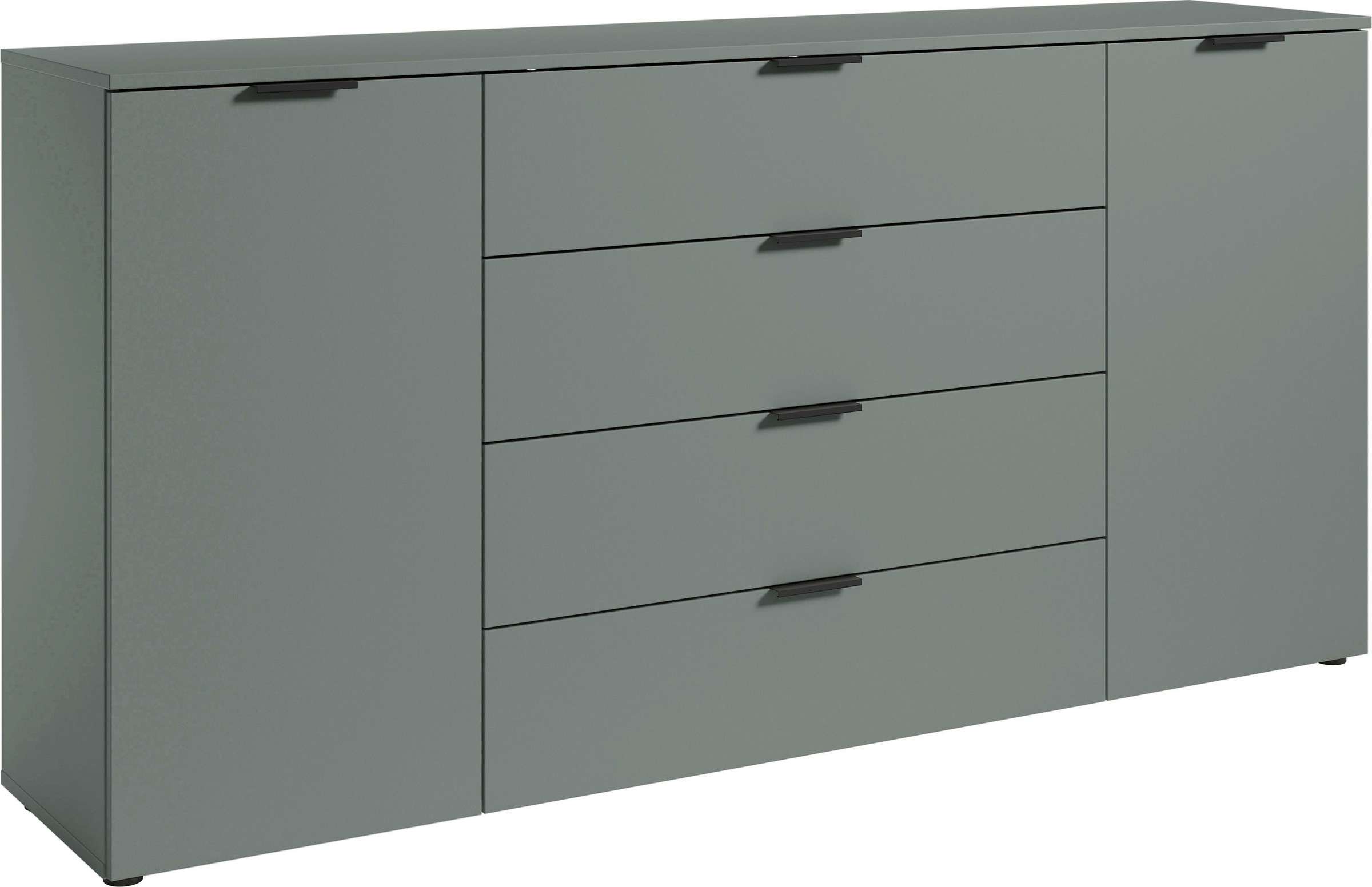 HBZ Sideboard »Linz Kommode, BxHxT 180x90x40cm«, (1 St.), Breite 180cm,Lip-Griff, Melaminbeschichtung