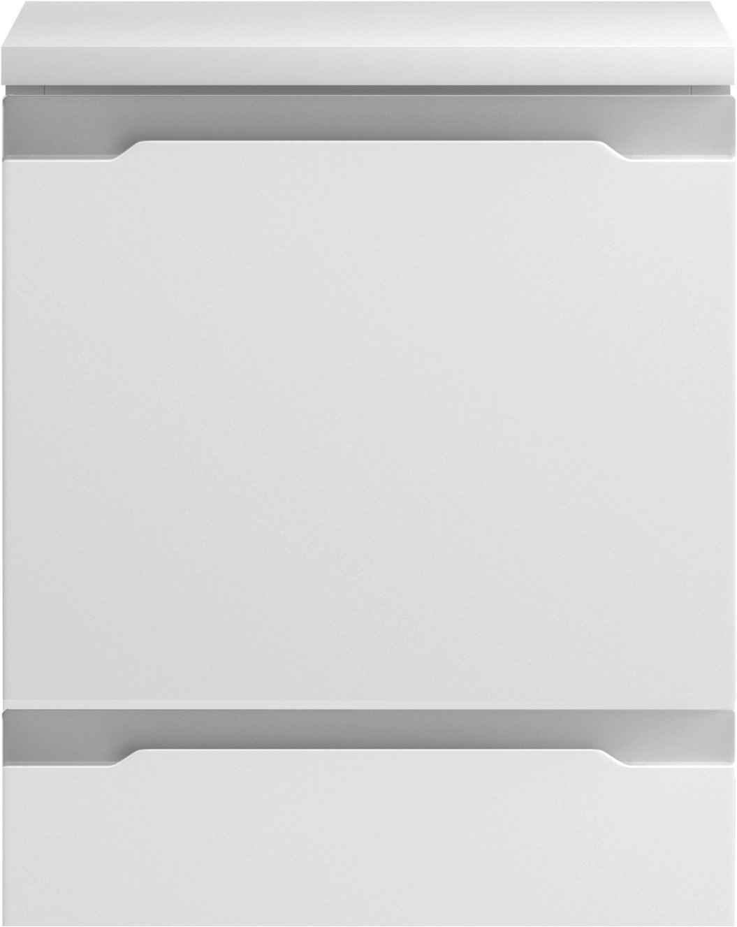 welltime Unterschrank »CABO, gedämpfte Scharniere, Softclose-Auszug« matt weiß, griffloses Design, reversibel