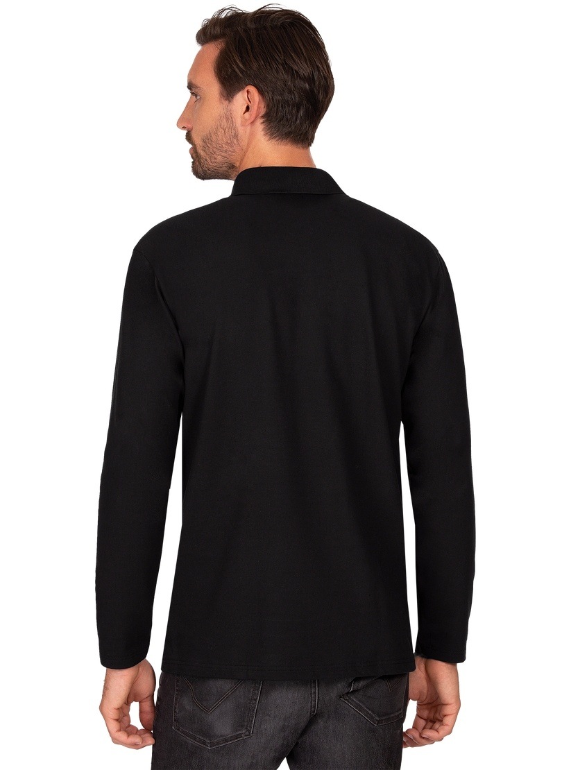Trigema Poloshirt »TRIGEMA Langarm Poloshirt aus Biobaumwolle«, (1 tlg.)