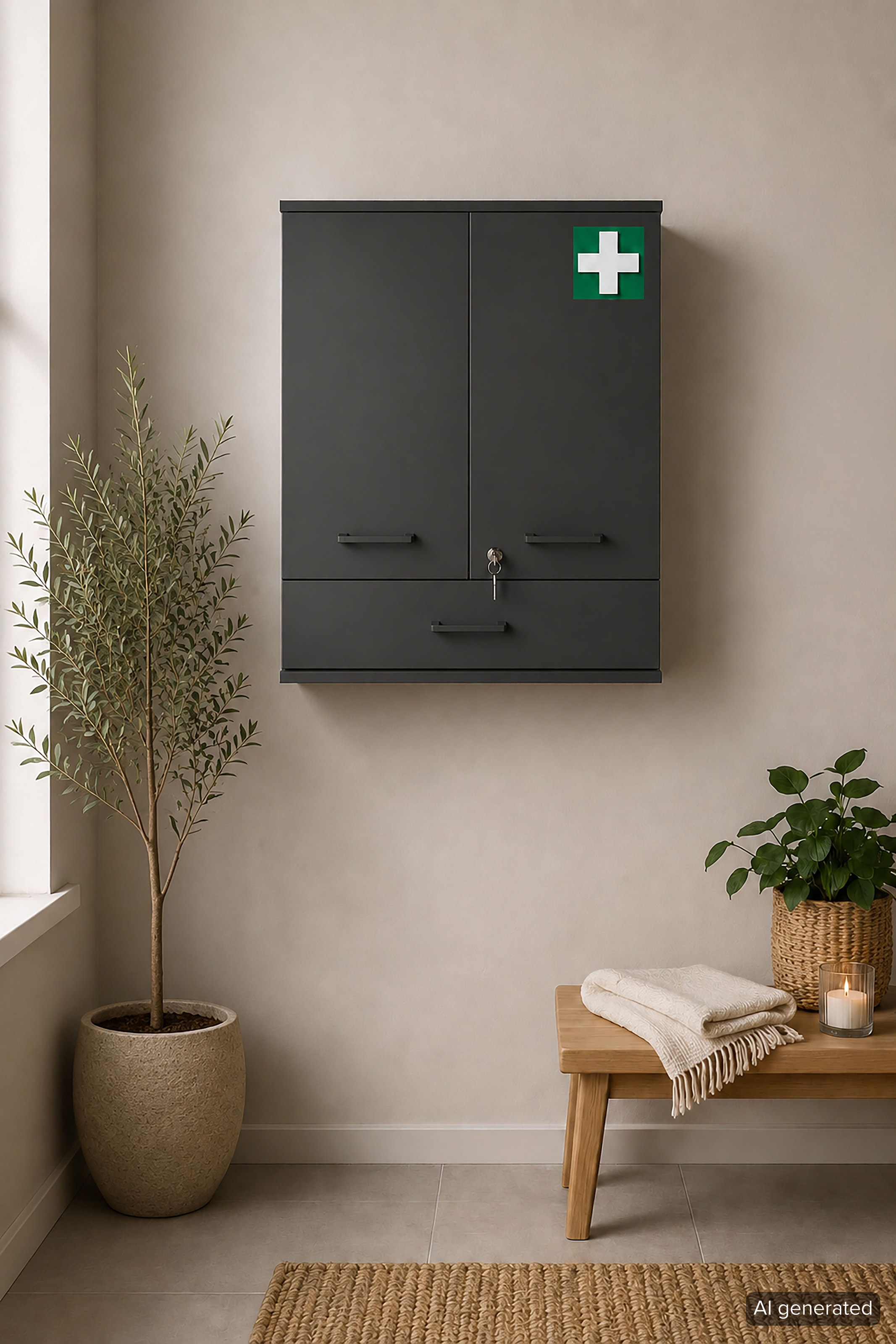 Schildmeyer »Galeno, mit 3 verschiedenen Aufklebern, Breite 30 cm, Made in Germany« 1 Stk. tlg. Auswahl aus 3 verschiedenen Aufklebern zum Anbringen, Made in Germany
