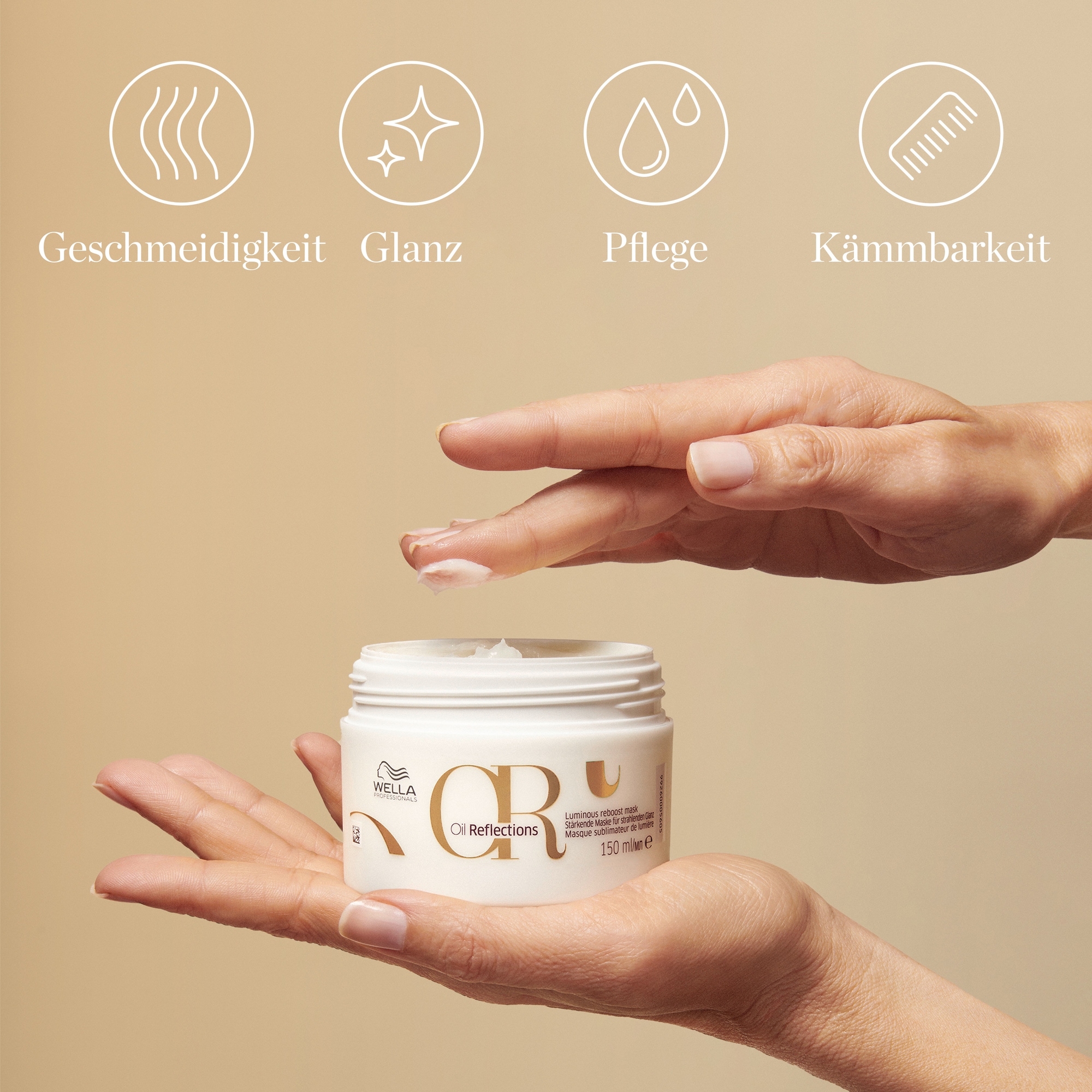 Wella Professionals Haarmaske »Oil Reflections Mask« pflanzliche Inhaltsstoffe für langanhaltende Feuchtigkeit