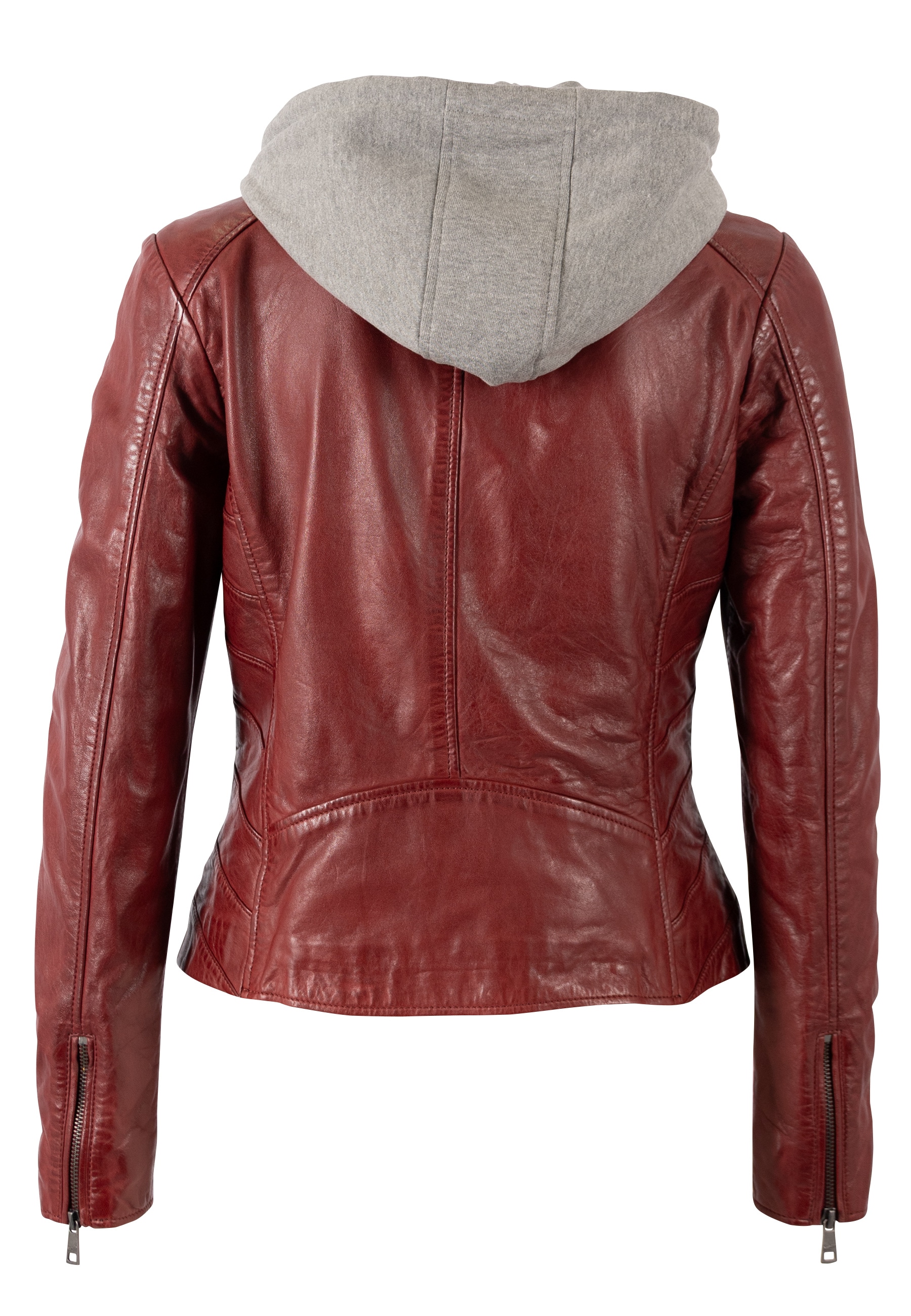 Mauritius Lederjacke »MWAlva« mit Kapuze mit abnehmbarer Kapuze