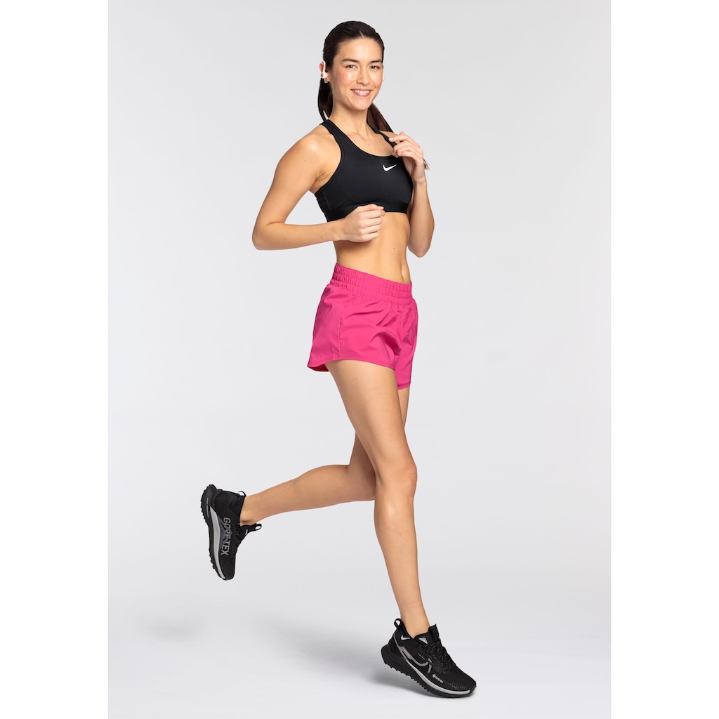 Nike Laufshorts »DRI-FIT ONE SWOOSH WOMEN'S MID-RISE RUNNING SHORTS«