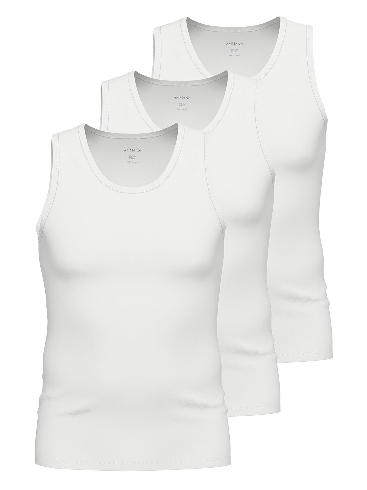 Ammann Unterhemd »3er Pack Athletic Shirt Day Modern / Micro Modal«, (Spar-Pack, 3 Stück St.)