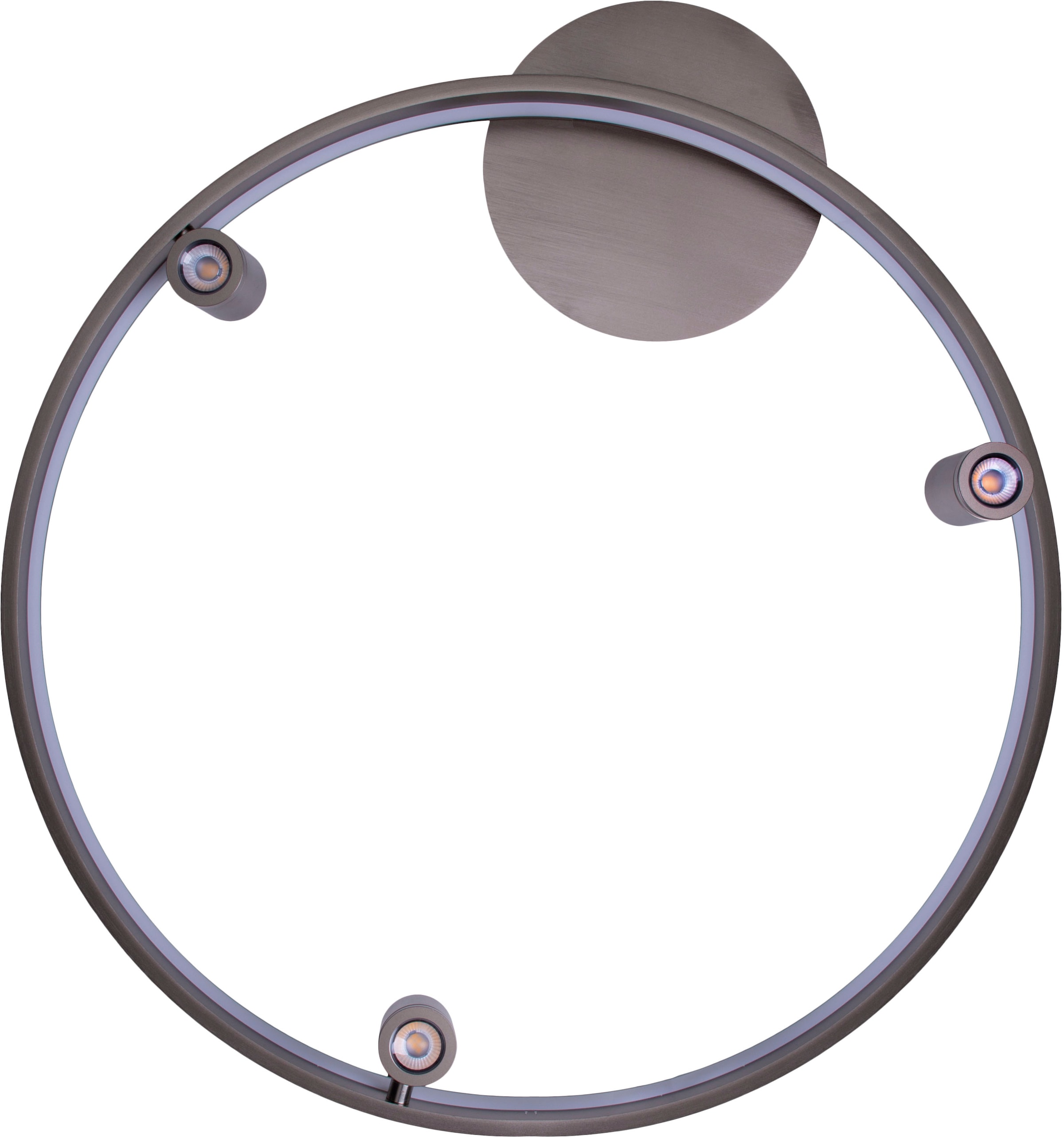 näve LED Deckenleuchte »Tristan«, 4 flammig, Leuchtmittel LED-Modul | LED fest integriert, Deckenlampe warmweiß, L: 65cm, 37W, stahl-blank, inkl. Trafo, IP20