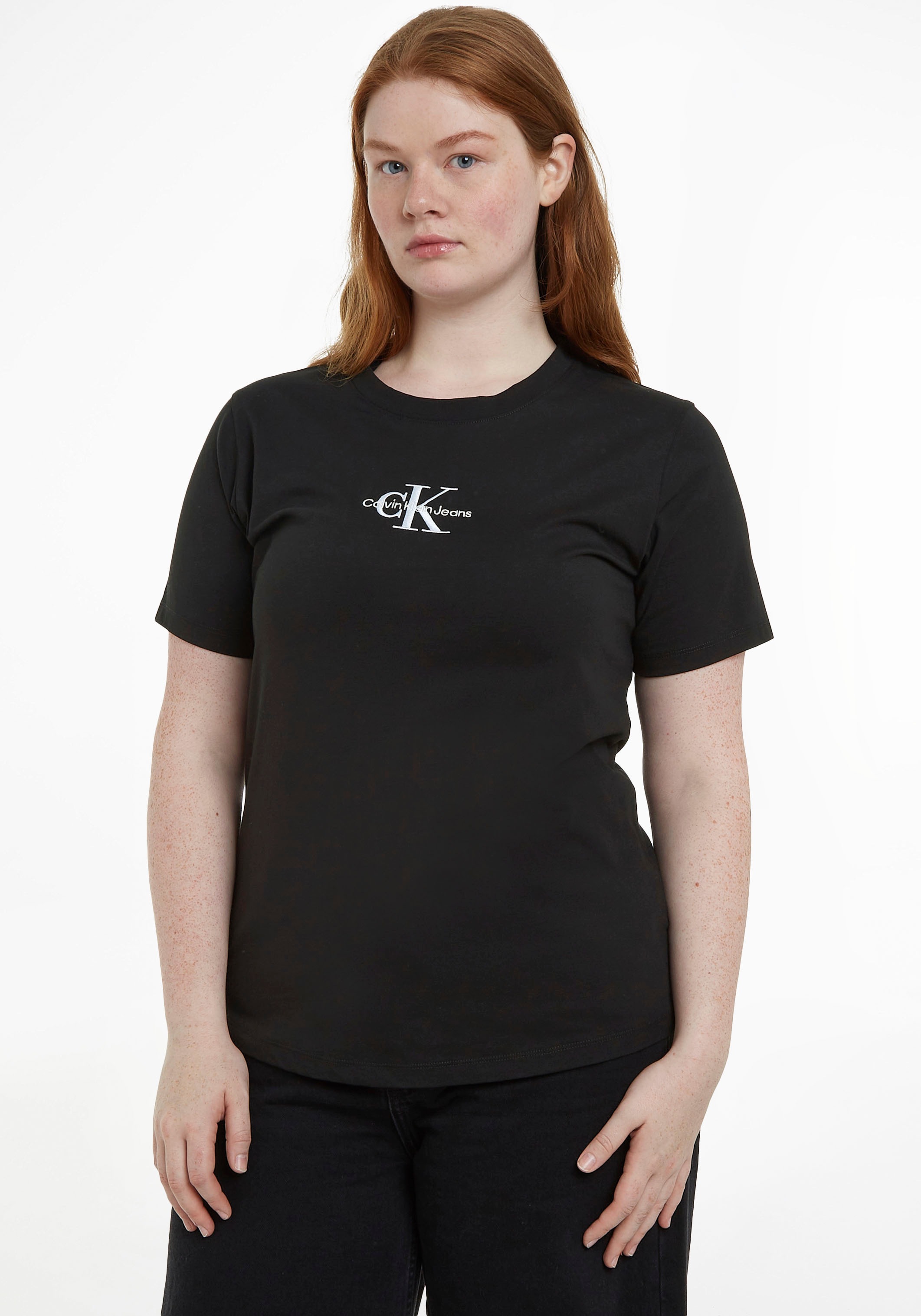 Calvin Klein Jeans Plus Kurzarmshirt, mit Calvin Klein Jeans Logo auf der Brust kaufen