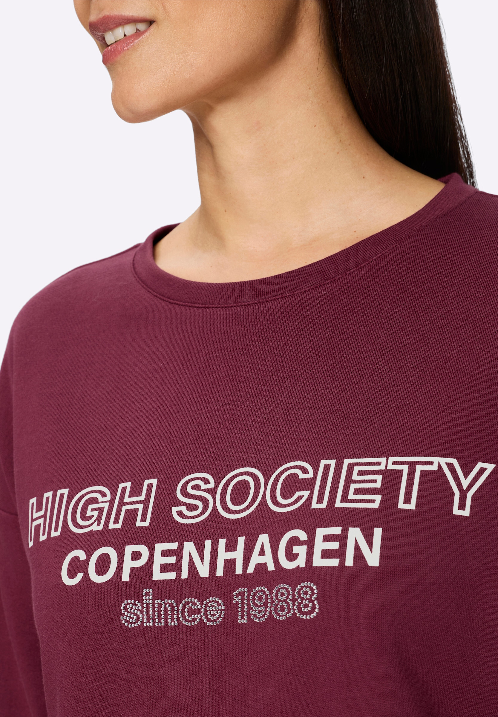 heine Sweatshirt »Sweatshirt Sweatshirt mit Ziersteinchen«

