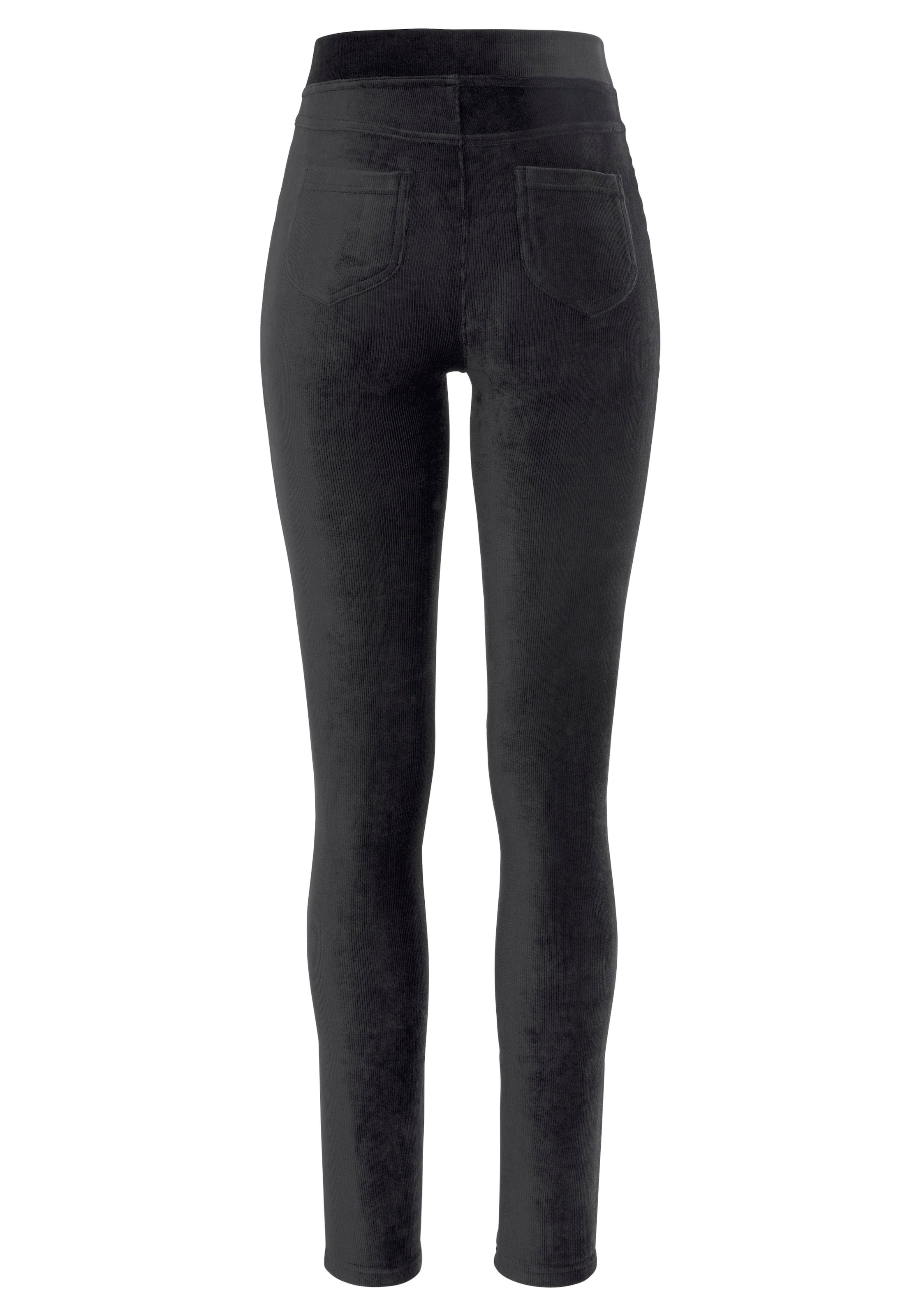 LASCANA Leggings, aus weichem Material in Cord-Optik, Loungewear