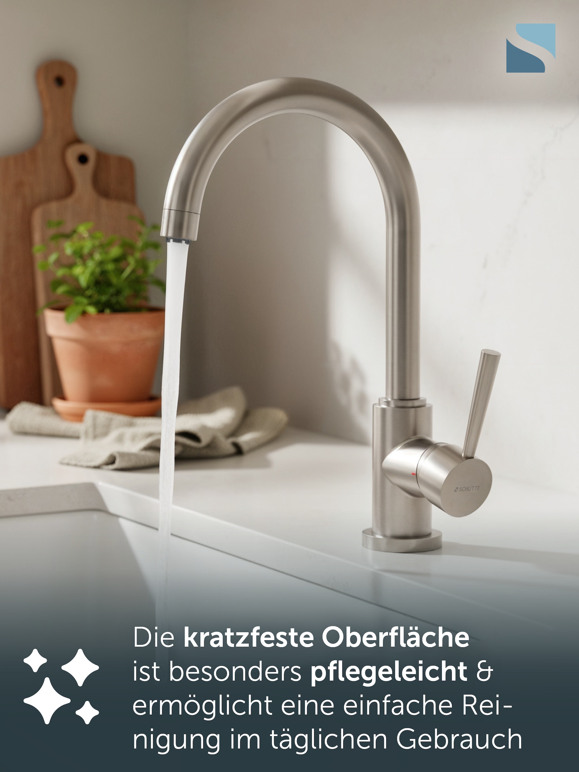 Schütte Spültischarmatur »Cornwall« Niederdruckarmatur, Dripless, 360° schwenkbar, Marken-Strahlregler