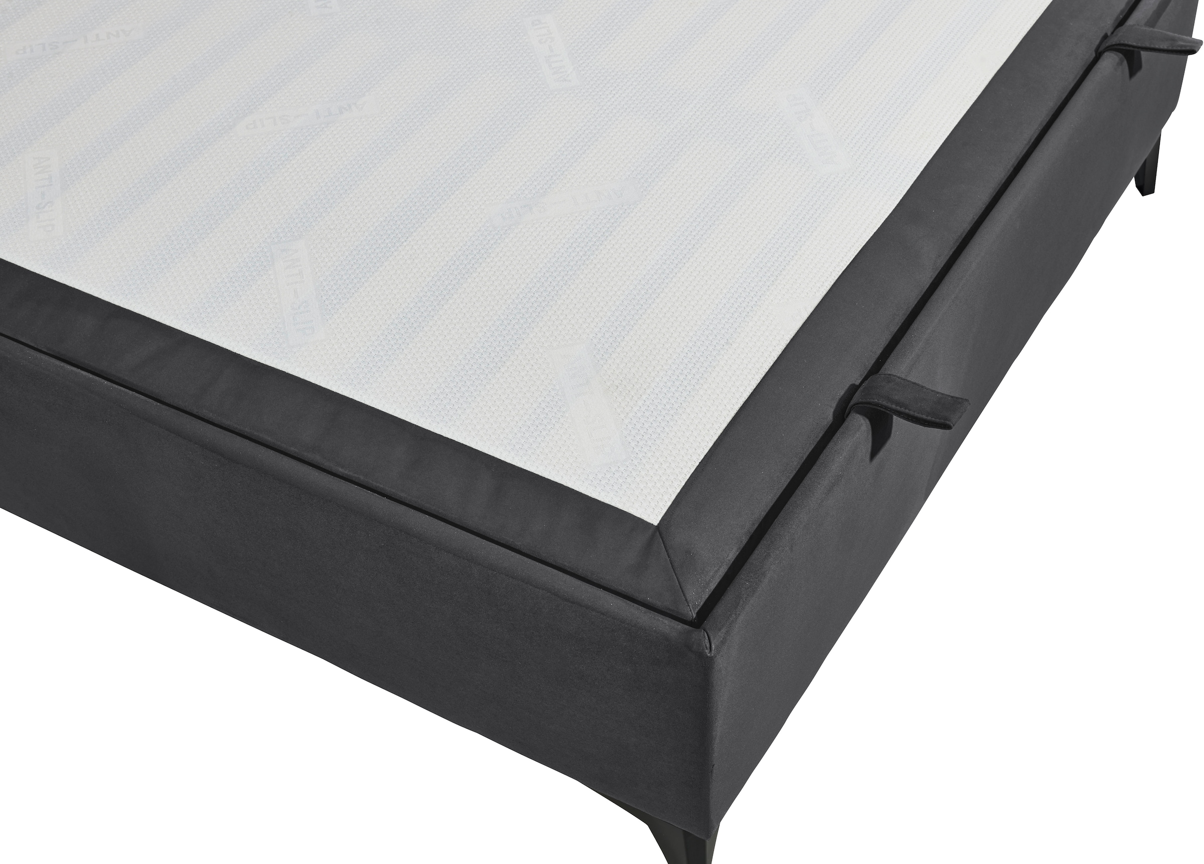 ED EXCITING DESIGN Boxbett »Monroe inkl. Bettkasten, erhältlich in den Breiten 160cm & 180cm«, Duo-Matratze - feste Seite mit Kokosmatte