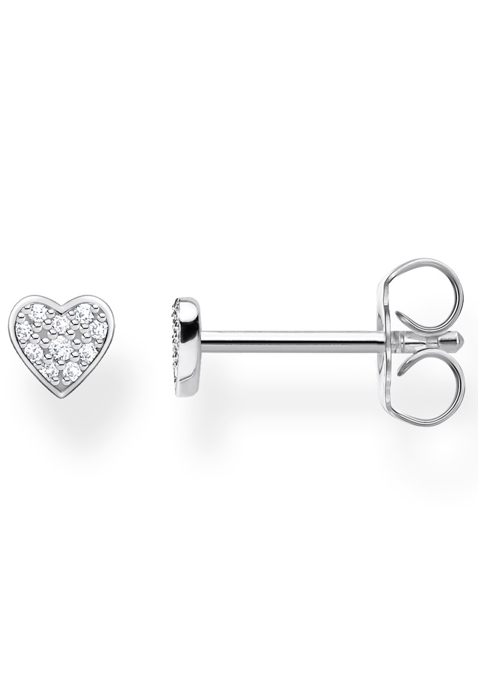 THOMAS SABO Single-Ohrstecker »Herz, H2145-051-14«, mit Zirkonia