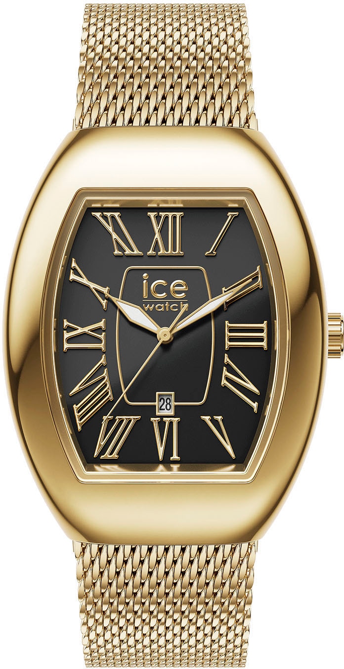 ice-watch Quarzuhr »ICE boliday - Dome - Metal - Small - 3H + Date« Armbanduhr, Damenuhr, Edelstahlarmband, Datum, analog