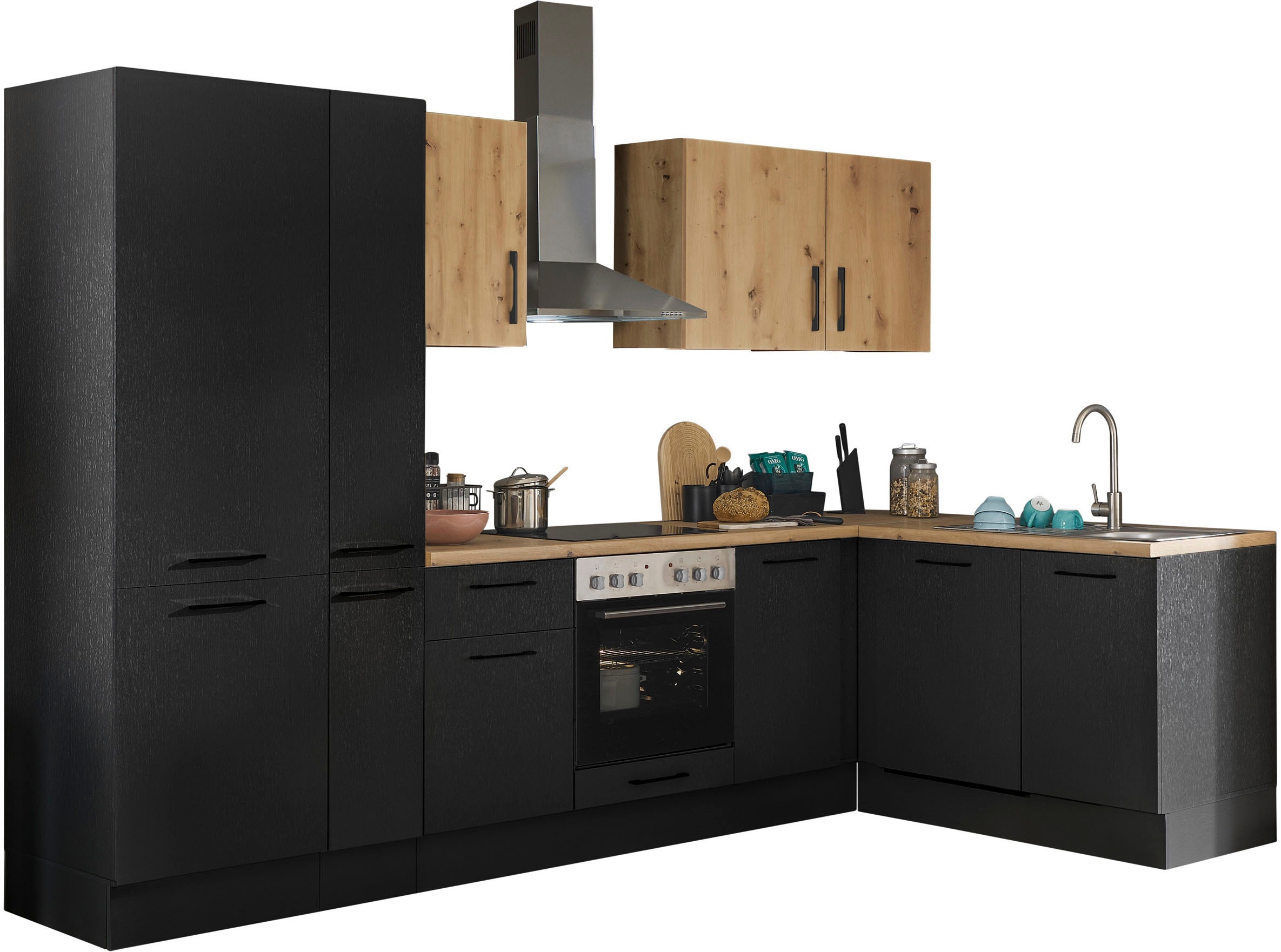 BASIC by Balculina Winkelküche »Turin« Stellbreite 310x175 cm, wahlweise mit E-Geräten