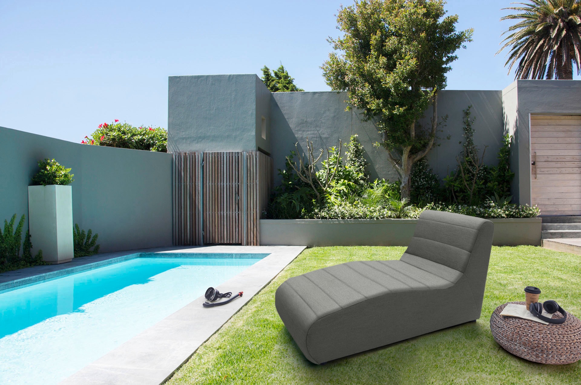 DOMO collection Sofaelement »Soleil, pflegeleichter und wetterfester Bezug«, Outdoor, besonderes Design und Formgebung, individuell erweiterbar