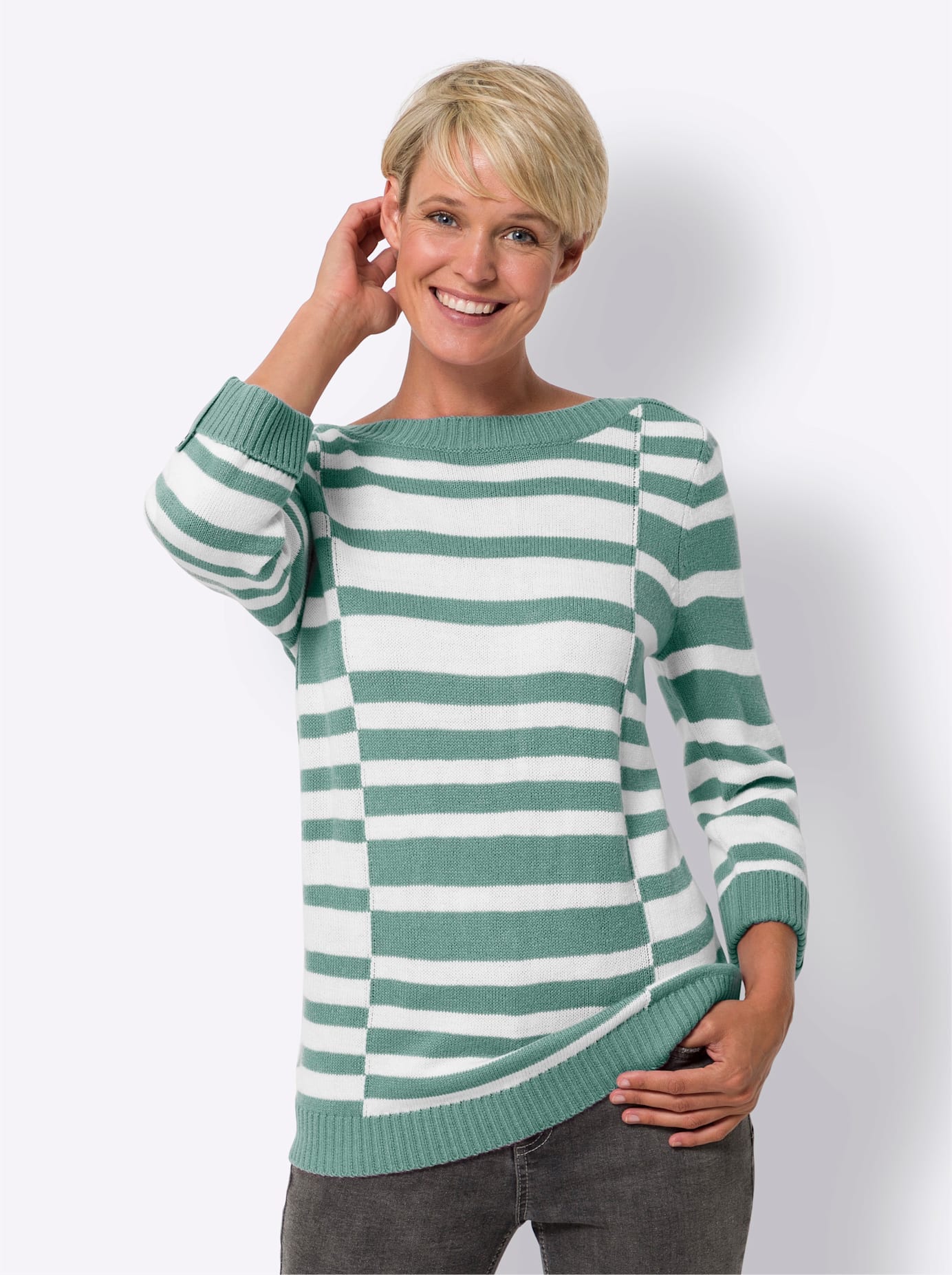 Classic Basics 3/4 Arm-Pullover »Rundhals-Pullover«