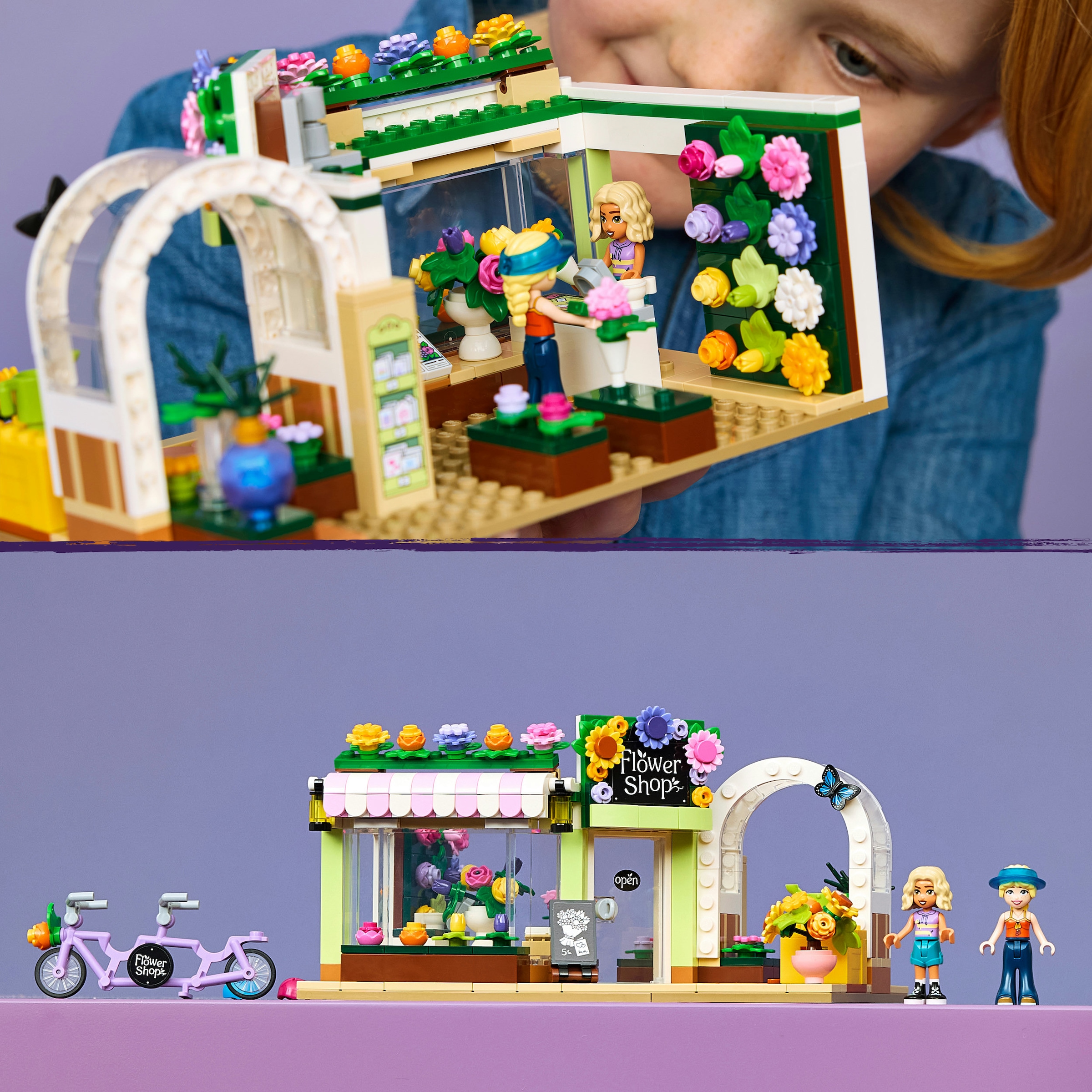LEGO® Konstruktionsspielsteine »Kreativer Blumenladen (42693), LEGO Friends« Made in Europe