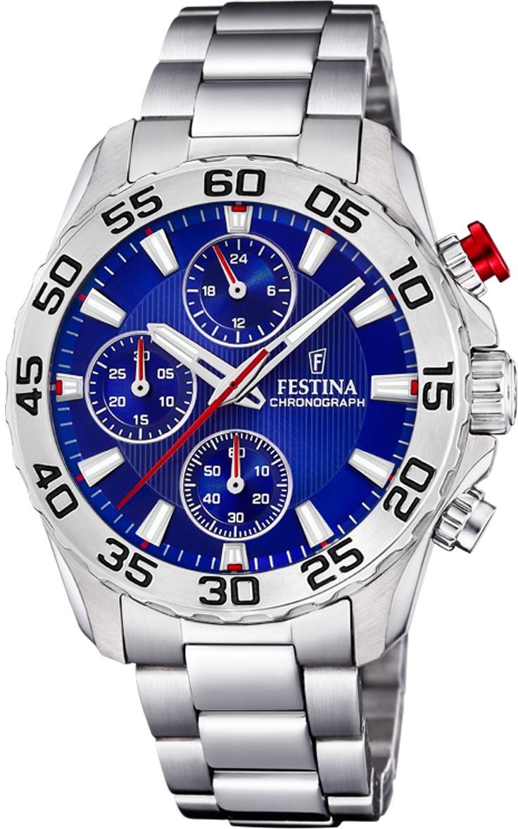 Festina Chronograph »Junior Kollektion, F20457/2«, Armbanduhr, Quarzuhr, Kinderuhr, Stoppfunktion, ideal als Geschenk