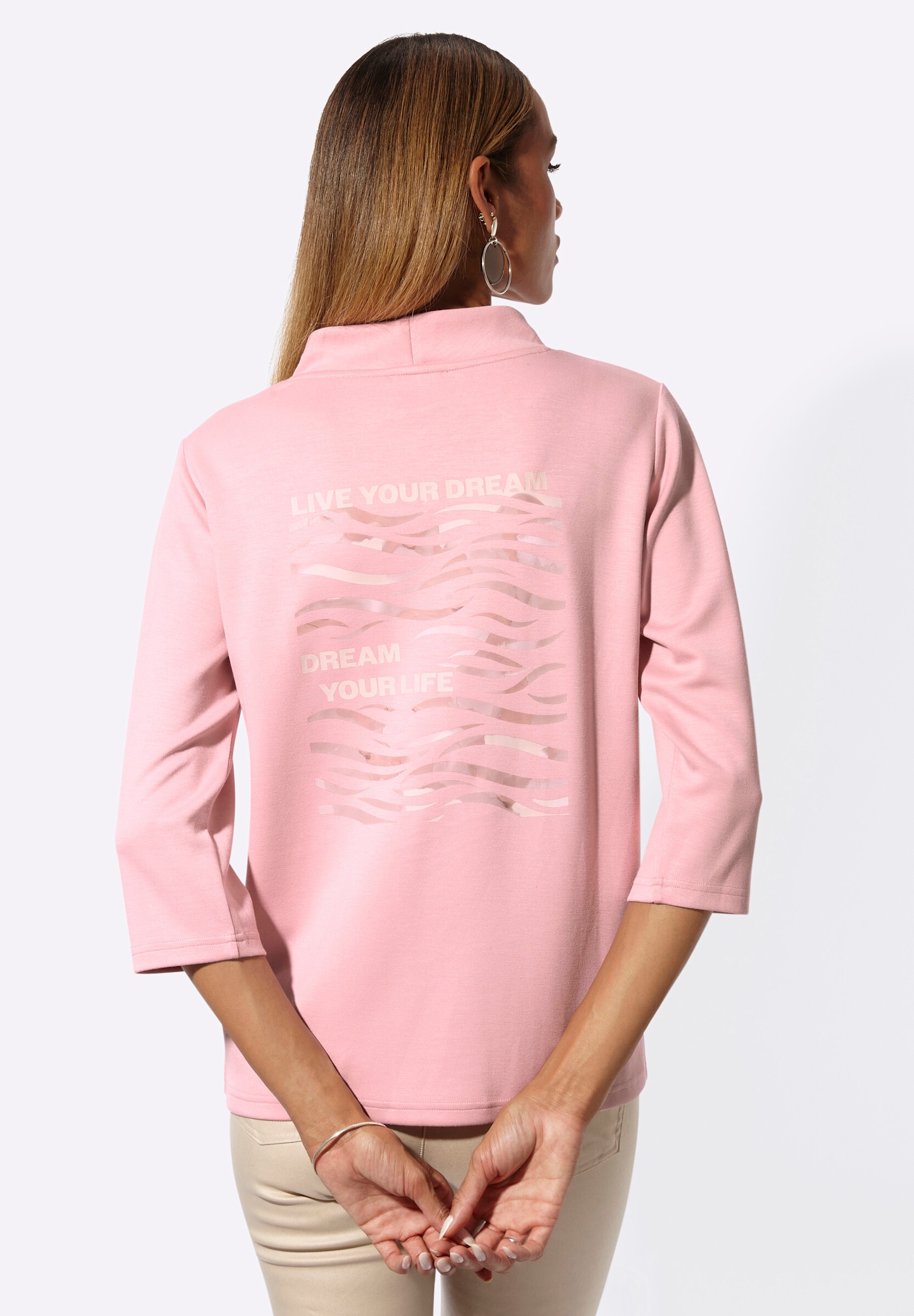 creation L Sweatshirt »Modal-Mix-Sweatshirt Sweatshirt mit Stehkragen«

