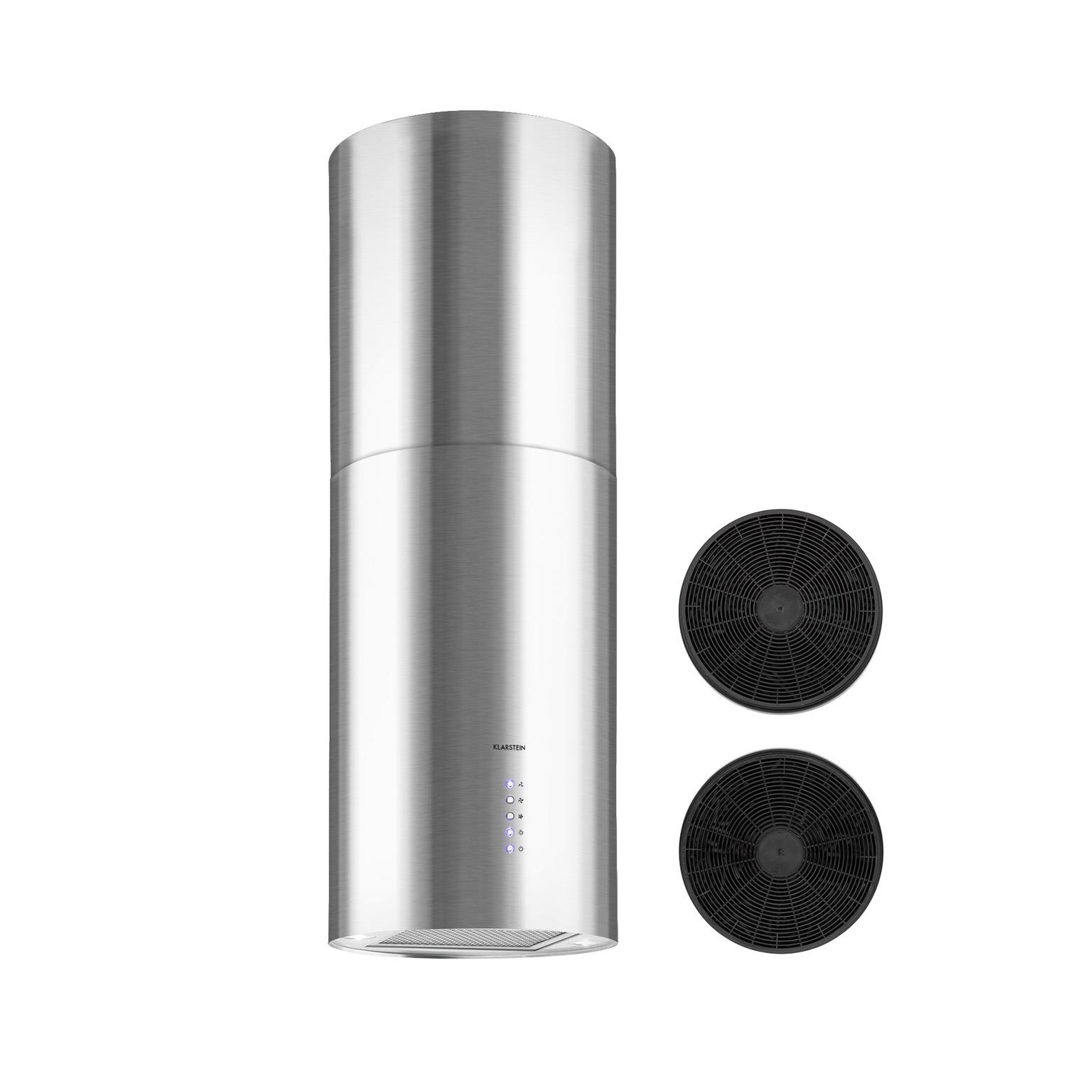Klarstein Inselabzugshaube Ø49,5cm Ab-/Umluft 650m³/h LED