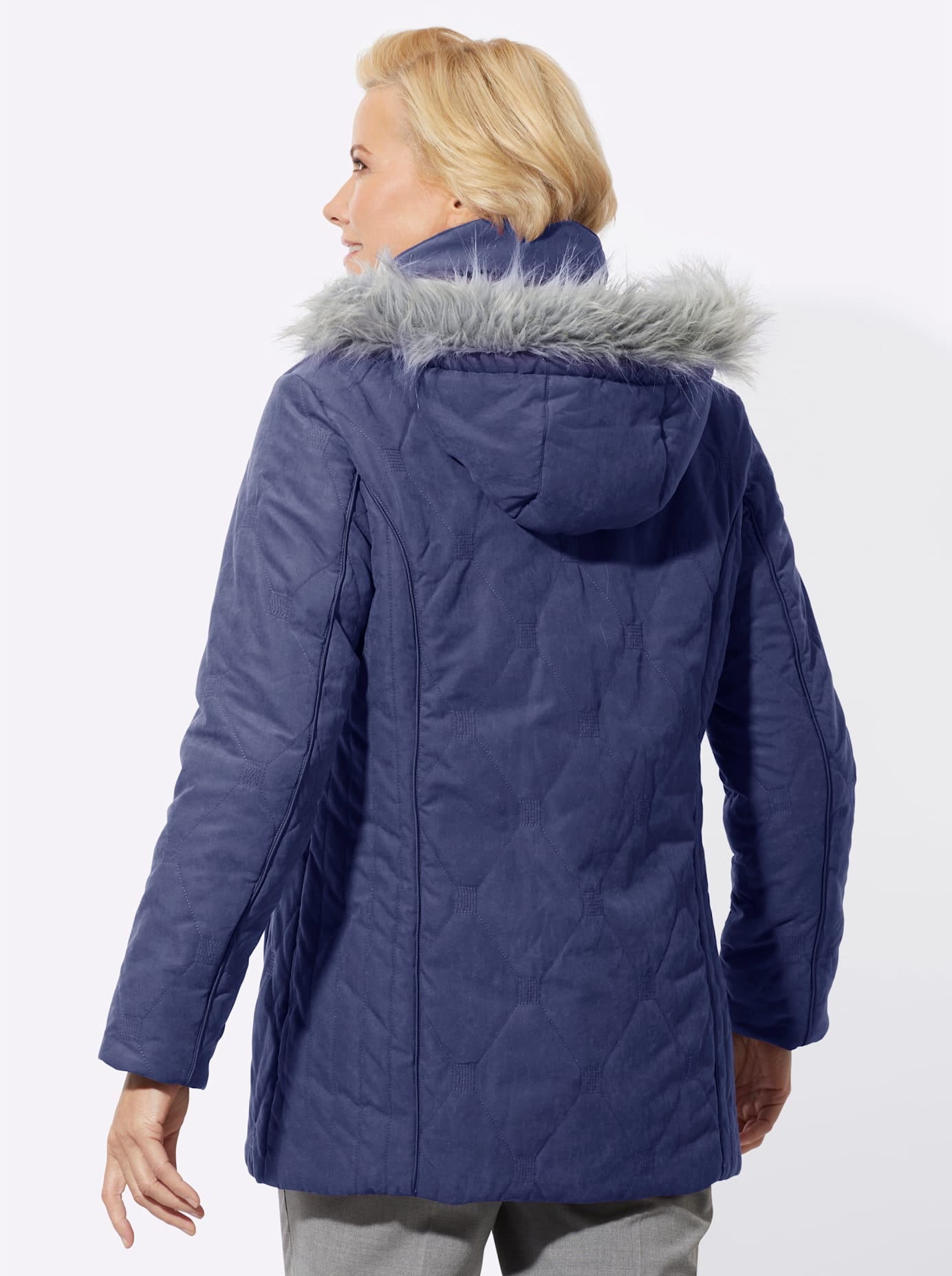 Classic Steppjacke, mit Kapuze