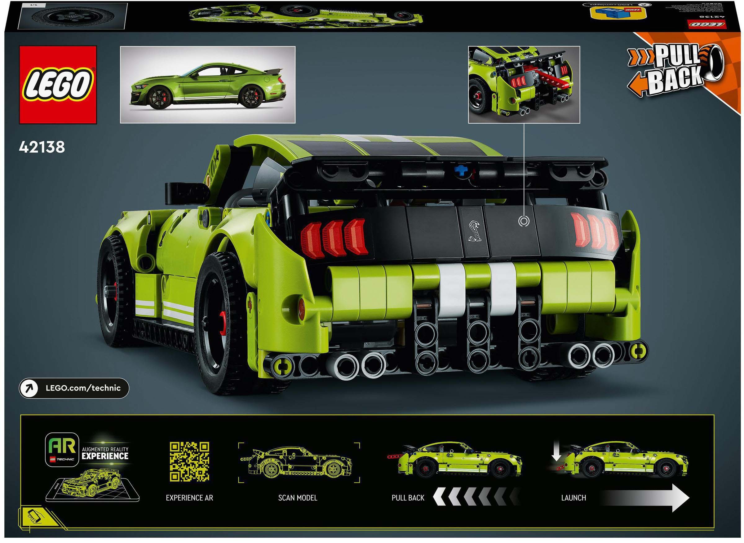 LEGO® Konstruktionsspielsteine »Ford Mustang Shelby® GT500® (42138), LEGO® Technic«, (544 St.)