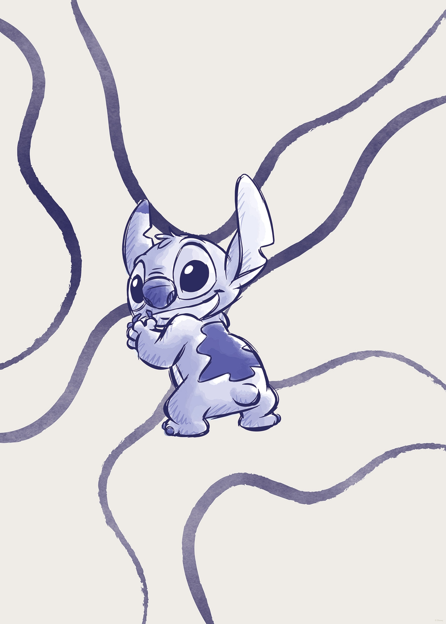 Komar Wandbild »Disney Lilo and Stitch Brave and Wild«, Disney, (Set, 1 St.), 50 x 70 cm (Breite x Höhe) - Kinderzimmer, Dekoration