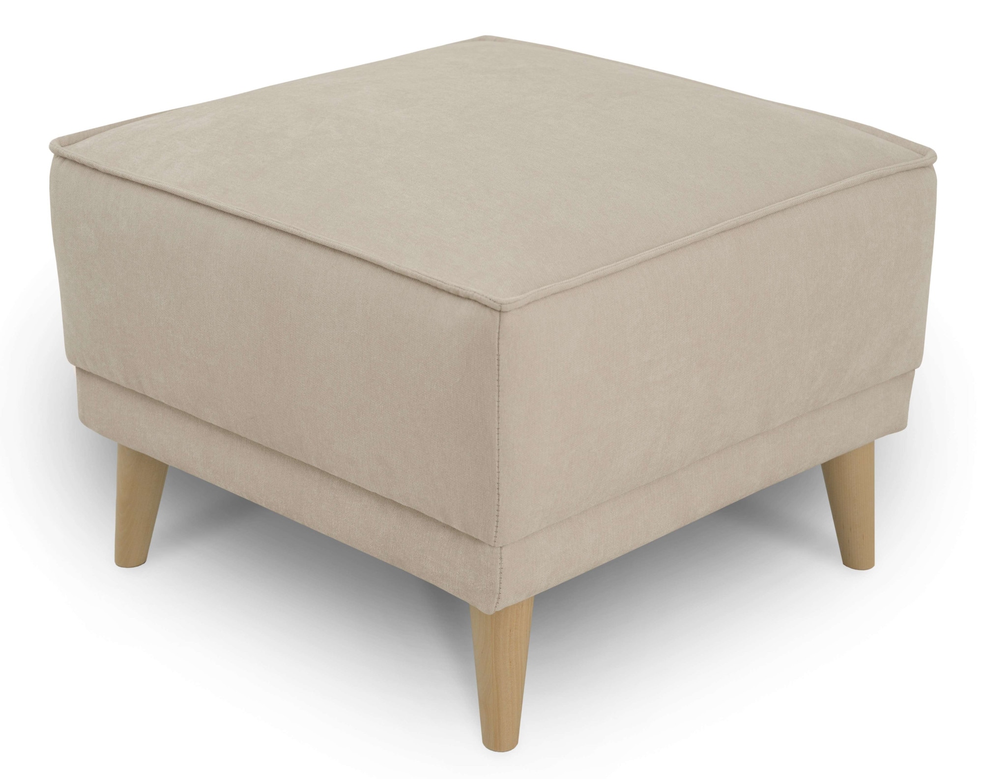 OTTO home Polsterhocker »Oland Skandi« passend zur Serie Oland Skandi, Skandi-Design, Massivholzfüße