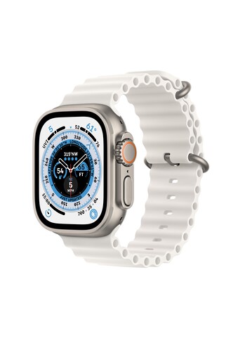 Apple Smartwatch »Ultra, GPS + Cellular, Titan, 49 mm mit Oceanarmband«, (Watch OS) kaufen