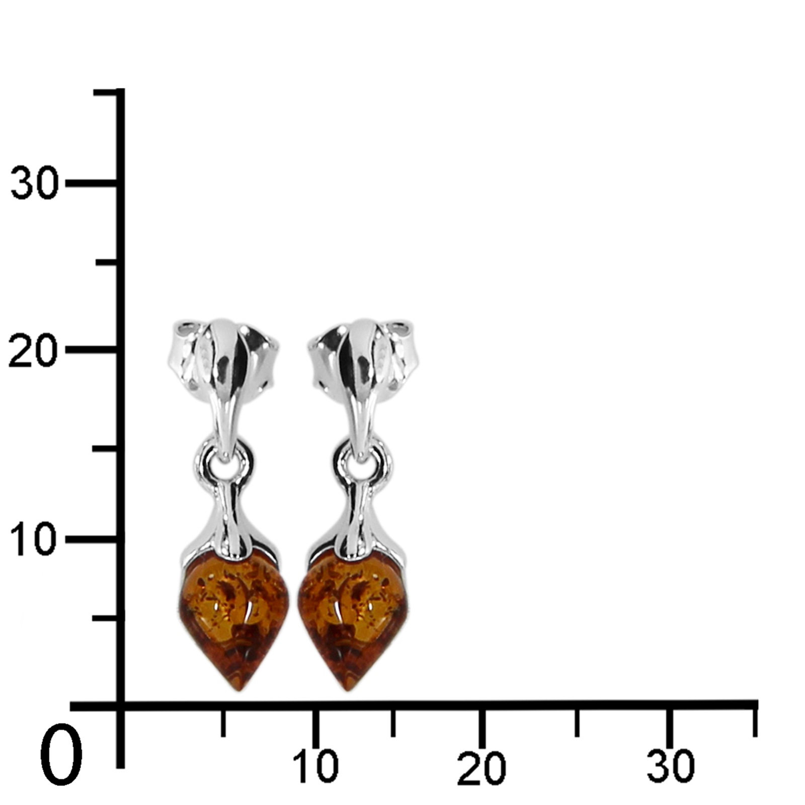 OSTSEE-SCHMUCK Paar Ohrhänger »- Lene - Silber 925/000 - Bernstein«