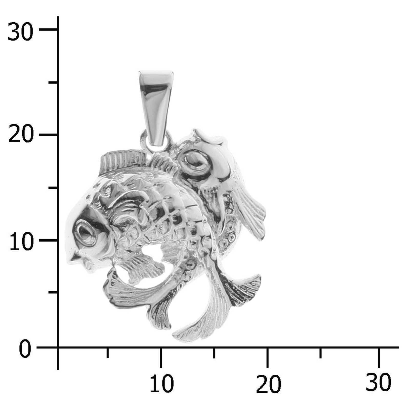 OSTSEE-SCHMUCK Kettenanhänger »- Tierkreiszeichen Fische - Silber 925/000 -,«