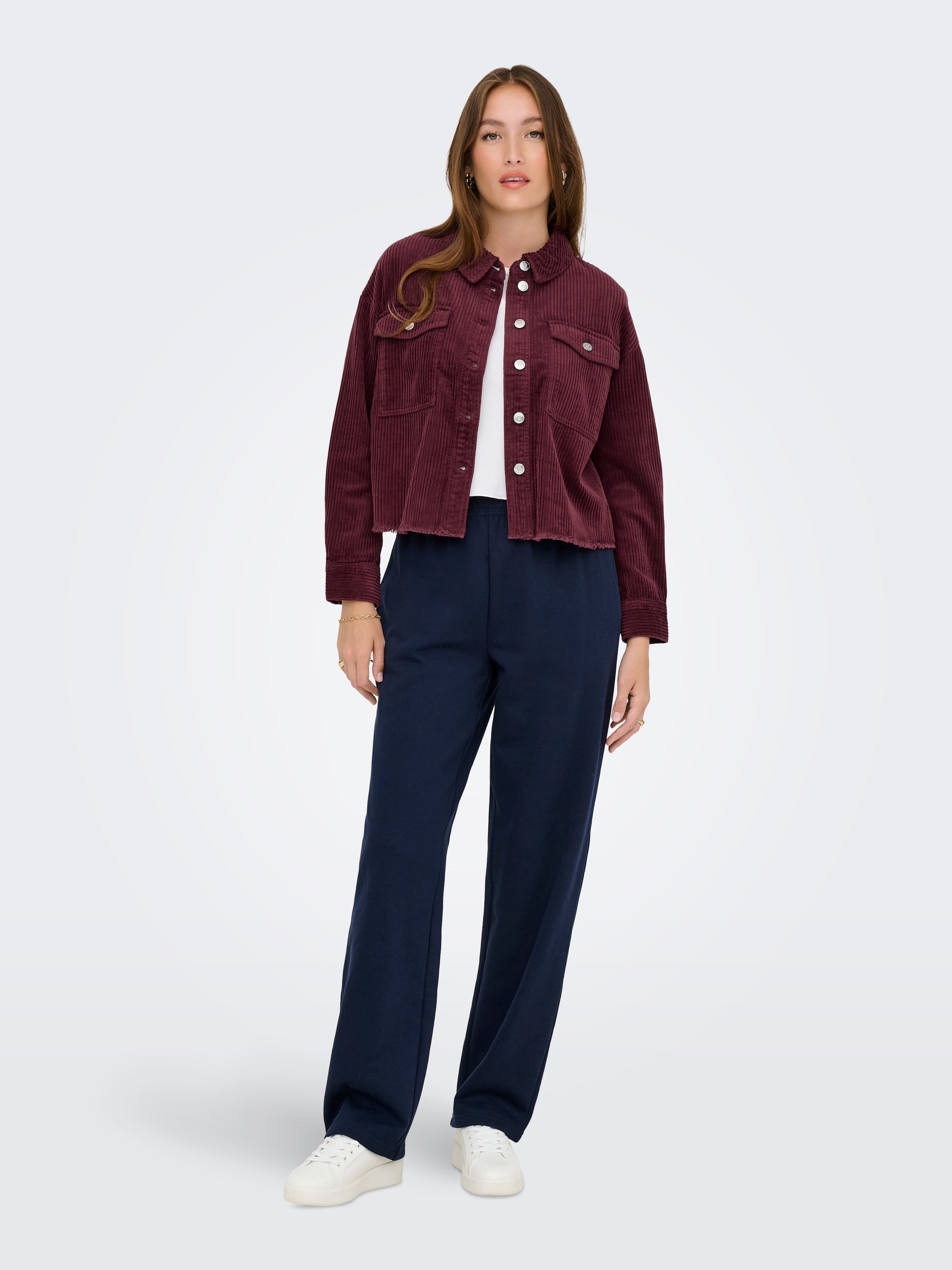 ONLY Cordjacke »ONLMARINA-ENY L/S CORD JACKET PNT NOOS« Baumwolle