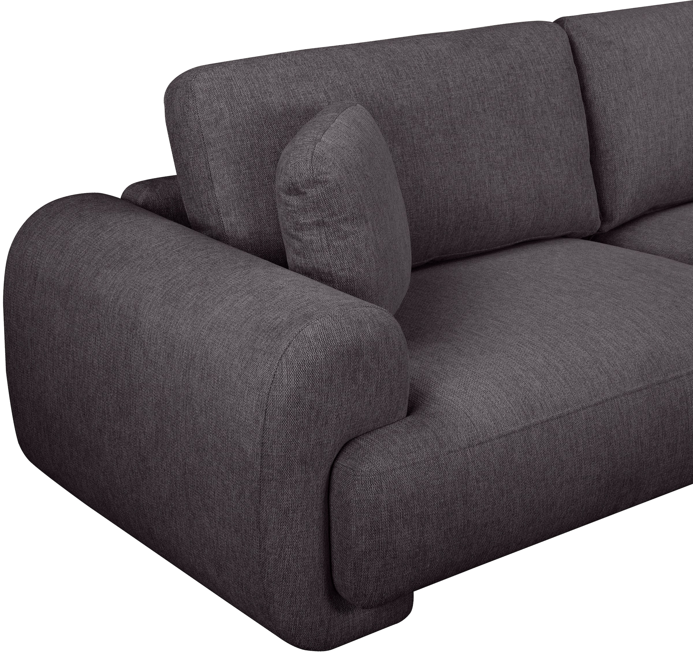 OTTO home Ecksofa »YllSY L-Form, 231cm - OTTO. Verlässliche Qualität.« Struktur-Bezug, Tonnentaschen-Federkern