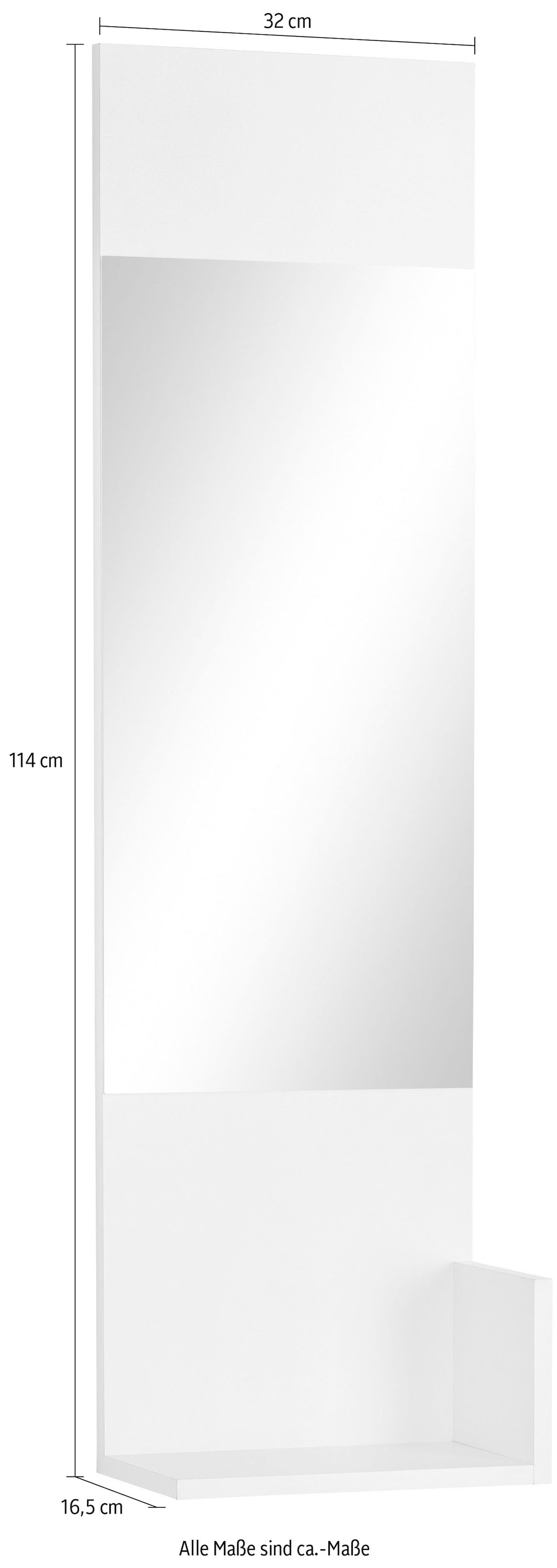 INOSIGN bestellen »Kosmo«, mit 32 OTTO Breite Ablage cm, bei Spiegelpaneel 1