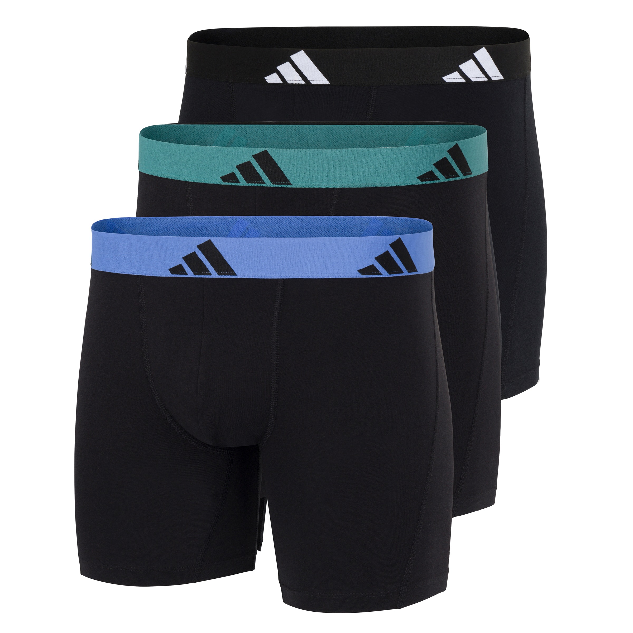 adidas Sportswear Boxer »Active Flex Cotton« 3er Pack,  elastisch, Logo-Bund, sportlicher Look, ohne Eingriff
