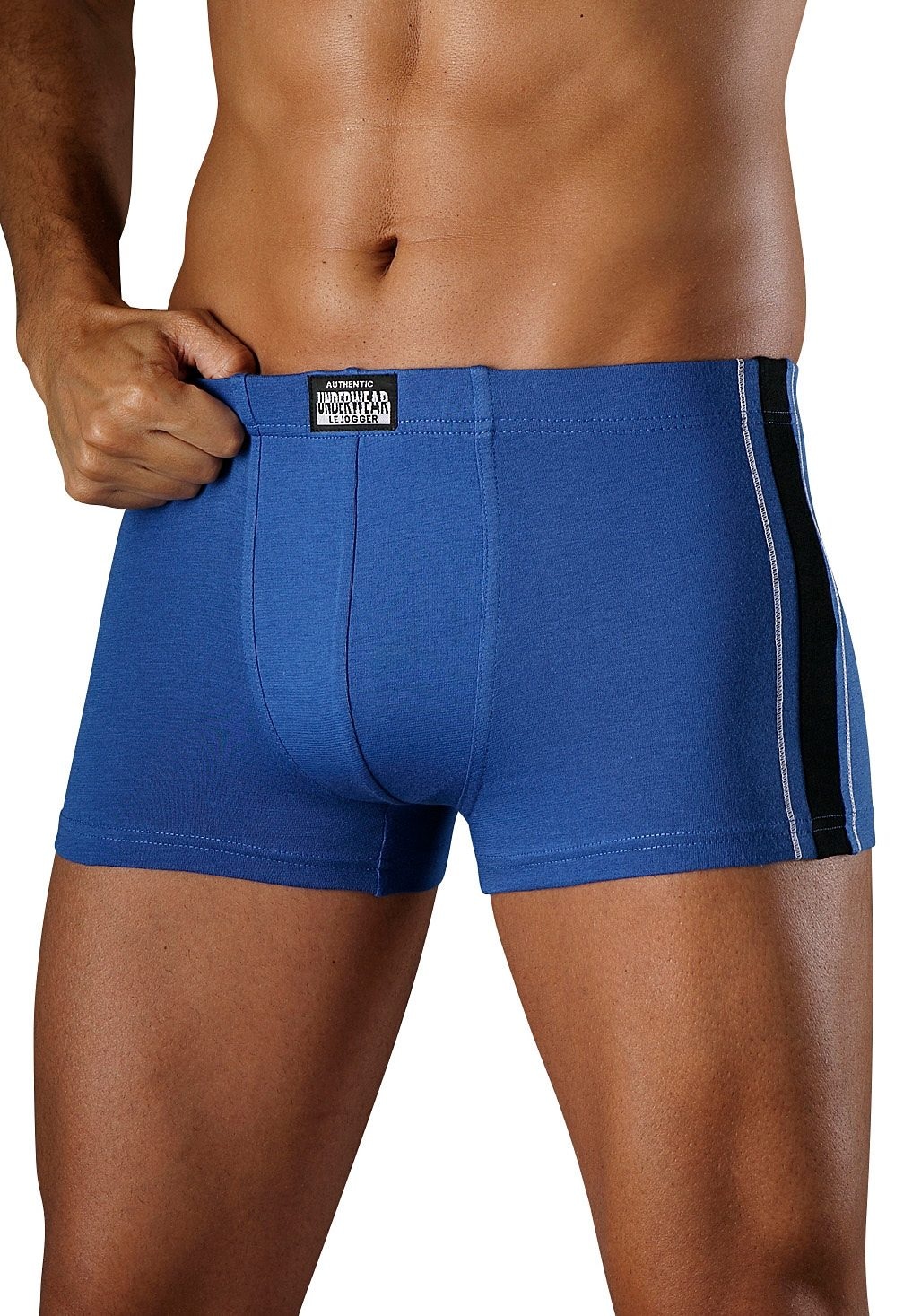 AUTHENTIC UNDERWEAR Boxer, (Packung, 4 St.), mit kontrastfarbigen Streifen seitlich