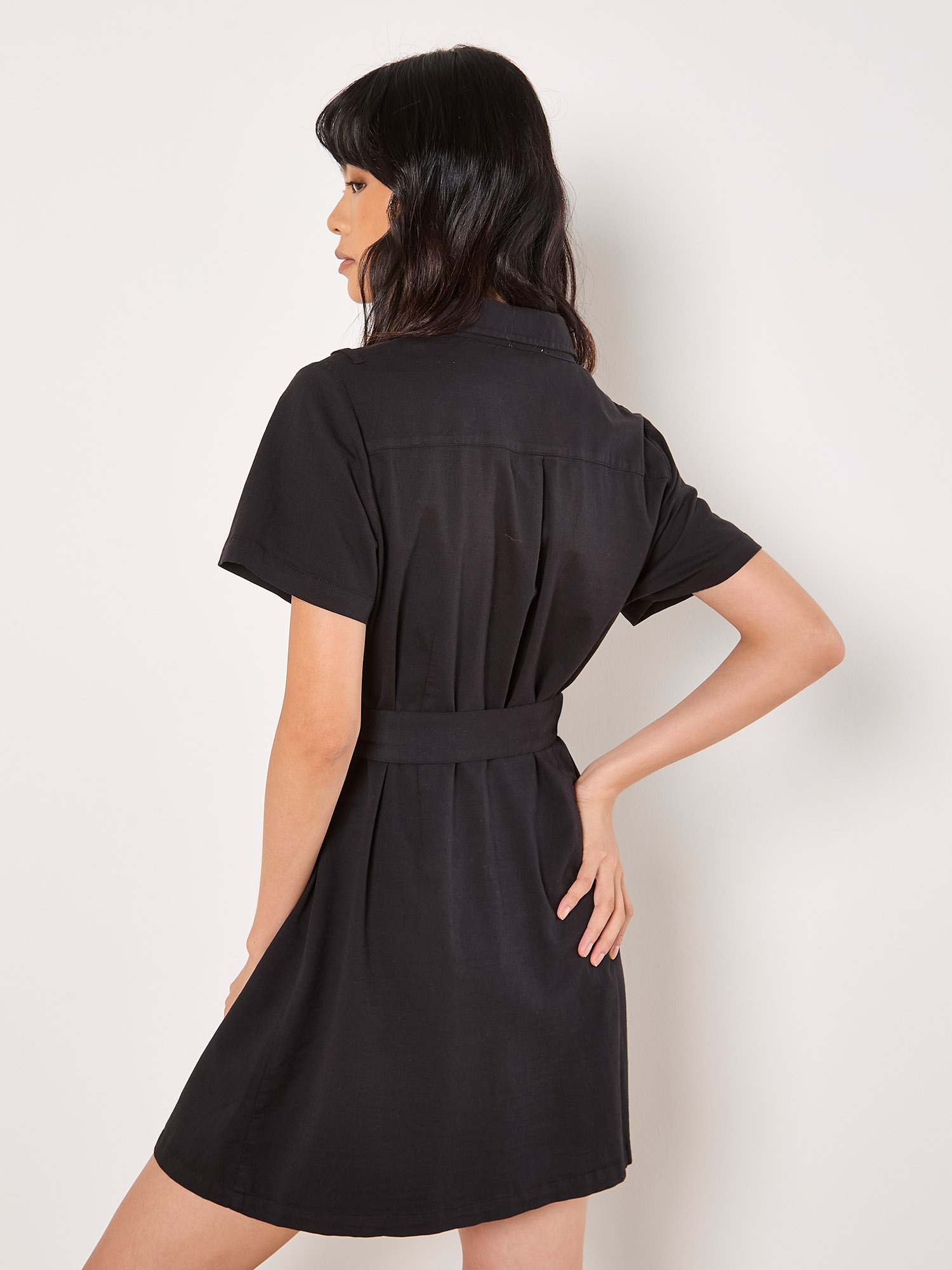 Apricot Shirtkleid »Minikleid« 2 tlg. mit Schnalle