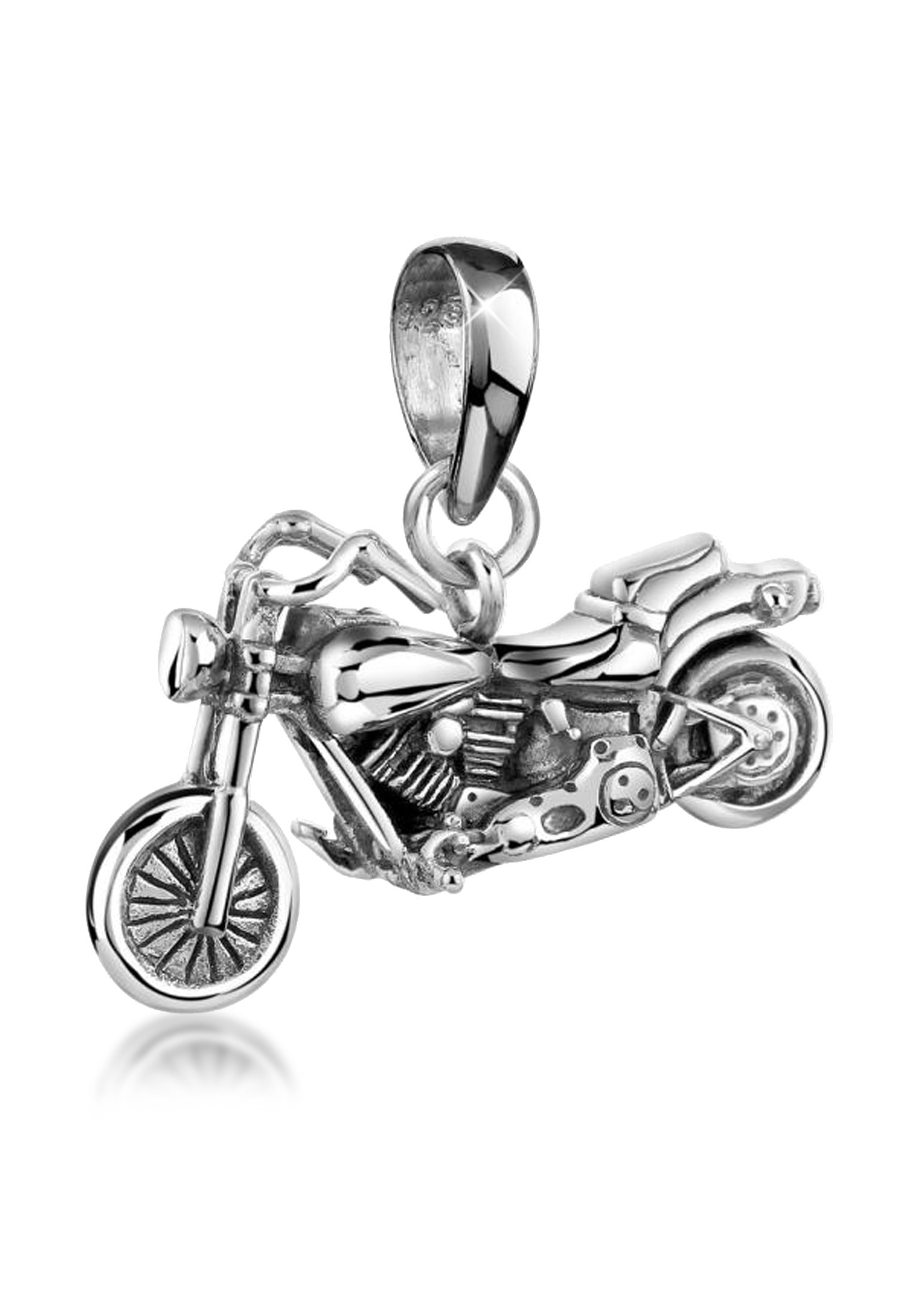 Amulett »Anhänger Herren Motorrad Bike 925er Silber«