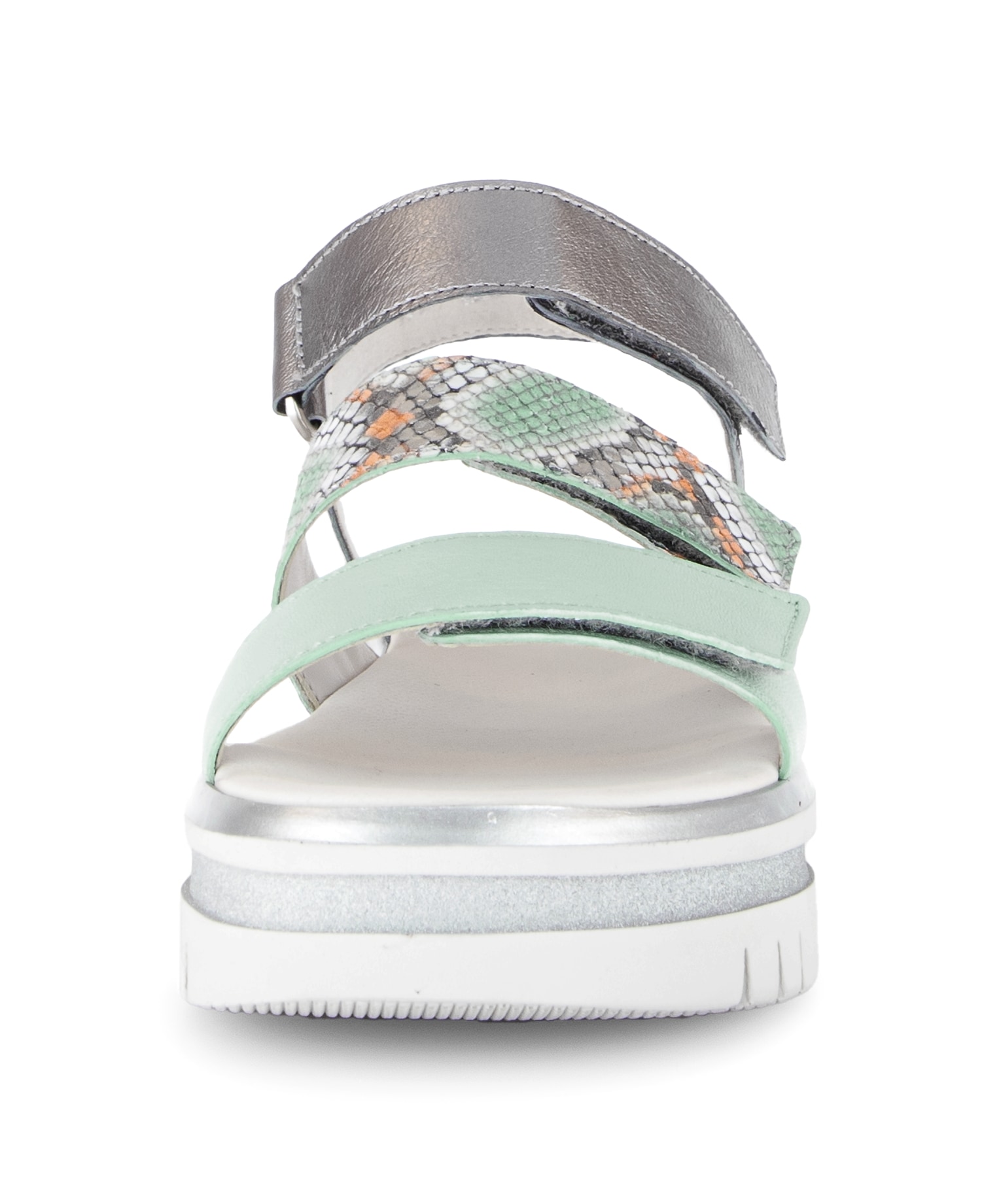 Gabor Keilsandalette  Plateau, Riemchensandale, Sommerschuh mit Kontrastbesatz