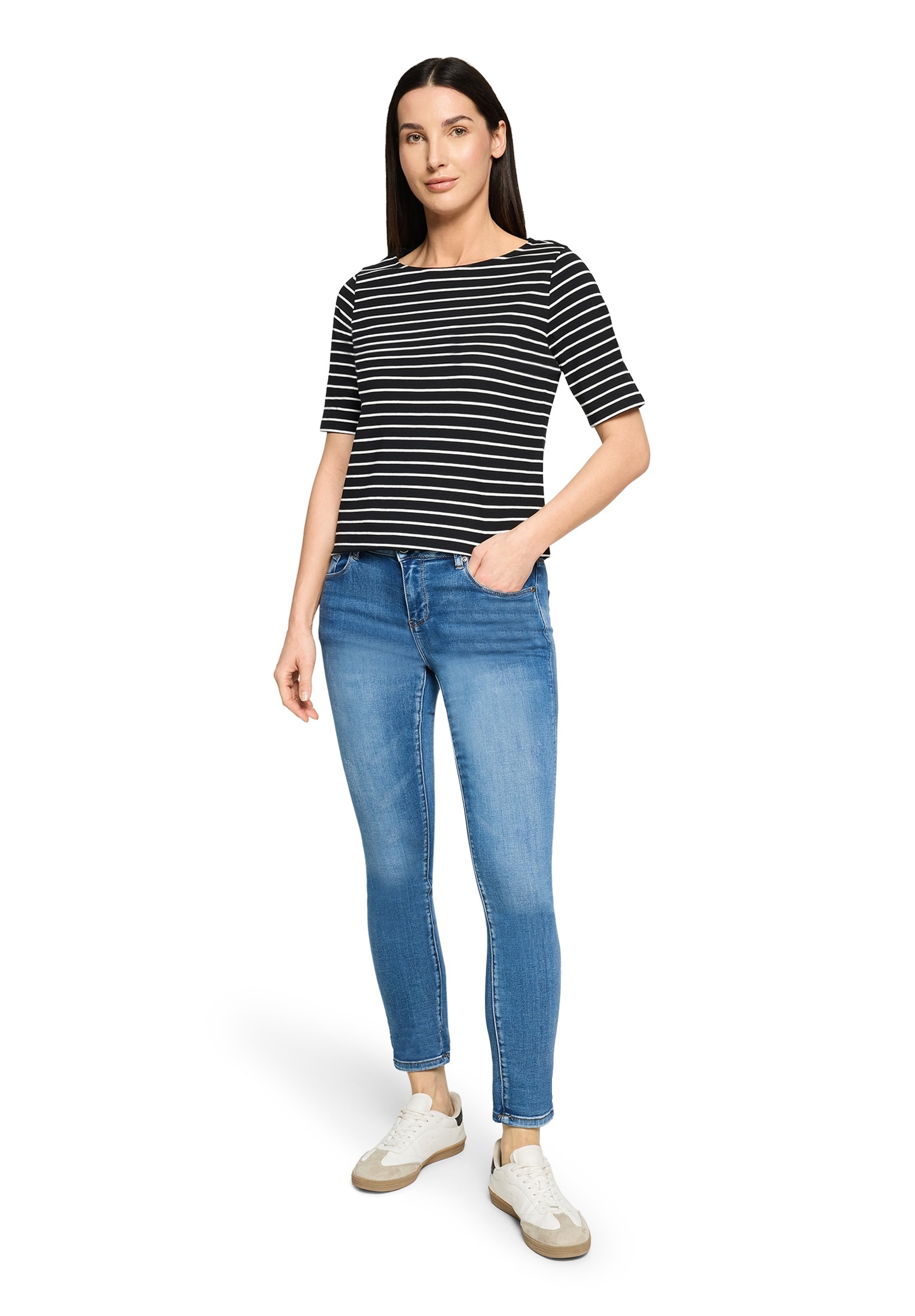 Betty Barclay 3/4-Arm-Shirt »Ringelshirt mit U-Boot-Ausschnitt«