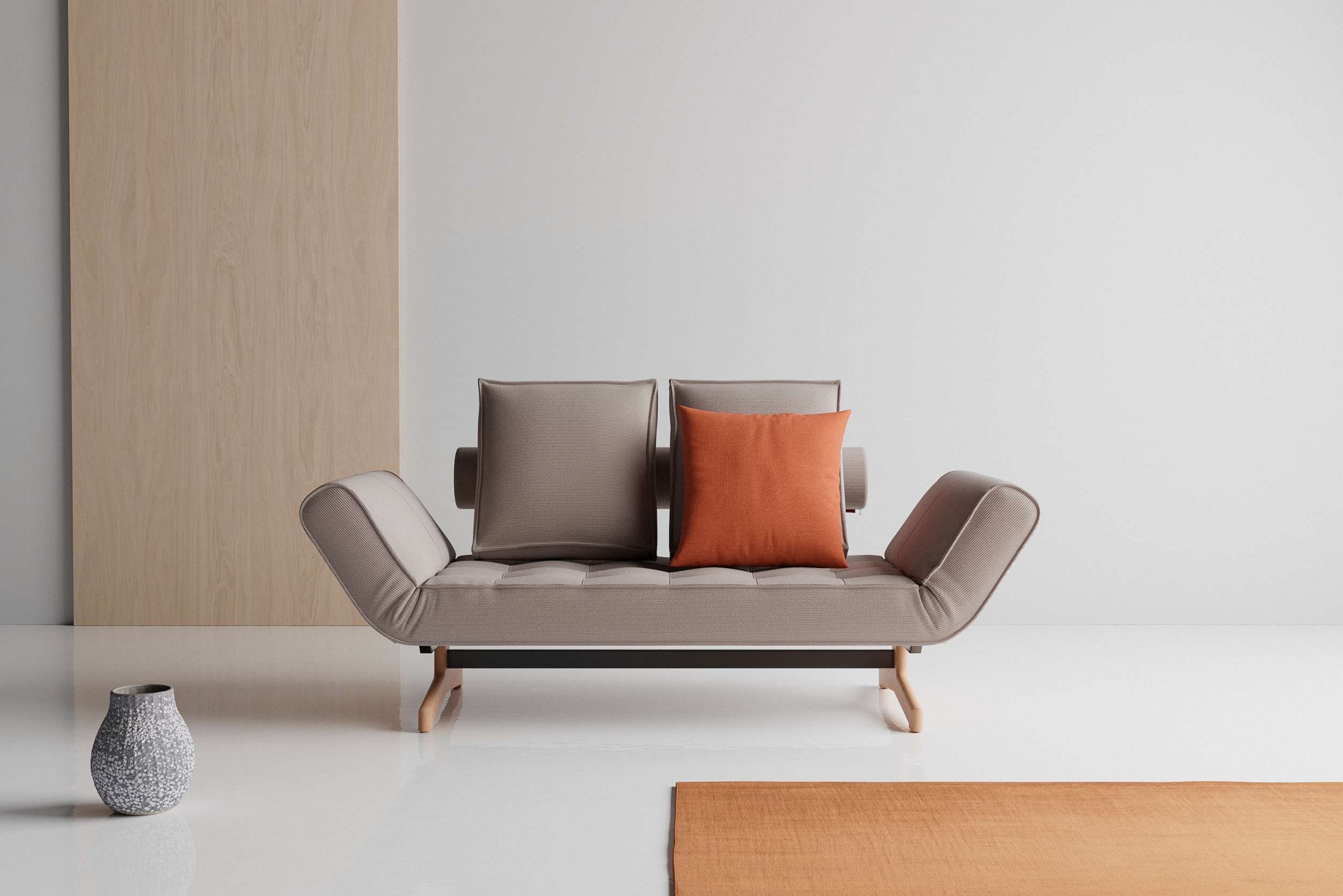 INNOVATION LIVING ™ 3-Sitzer »Ghia Schlafsofa, Couch mit Wohlfühl-Faktor, OTTOs Choice«, eine große Liegefläche mit geringer Stellfläche, beidseitig abklappbar
