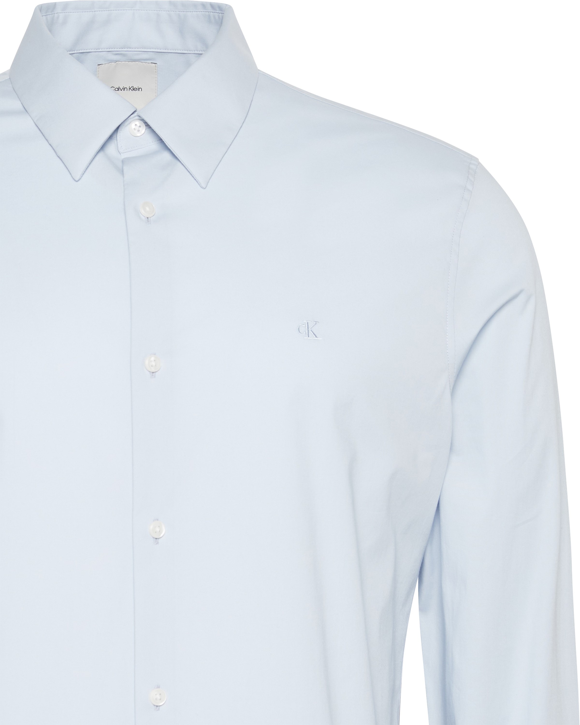 Calvin Klein Langarmhemd »LONG SLEEVE SOLID STRETCH SLIM SHIRT« slim fit, in Unifarbe